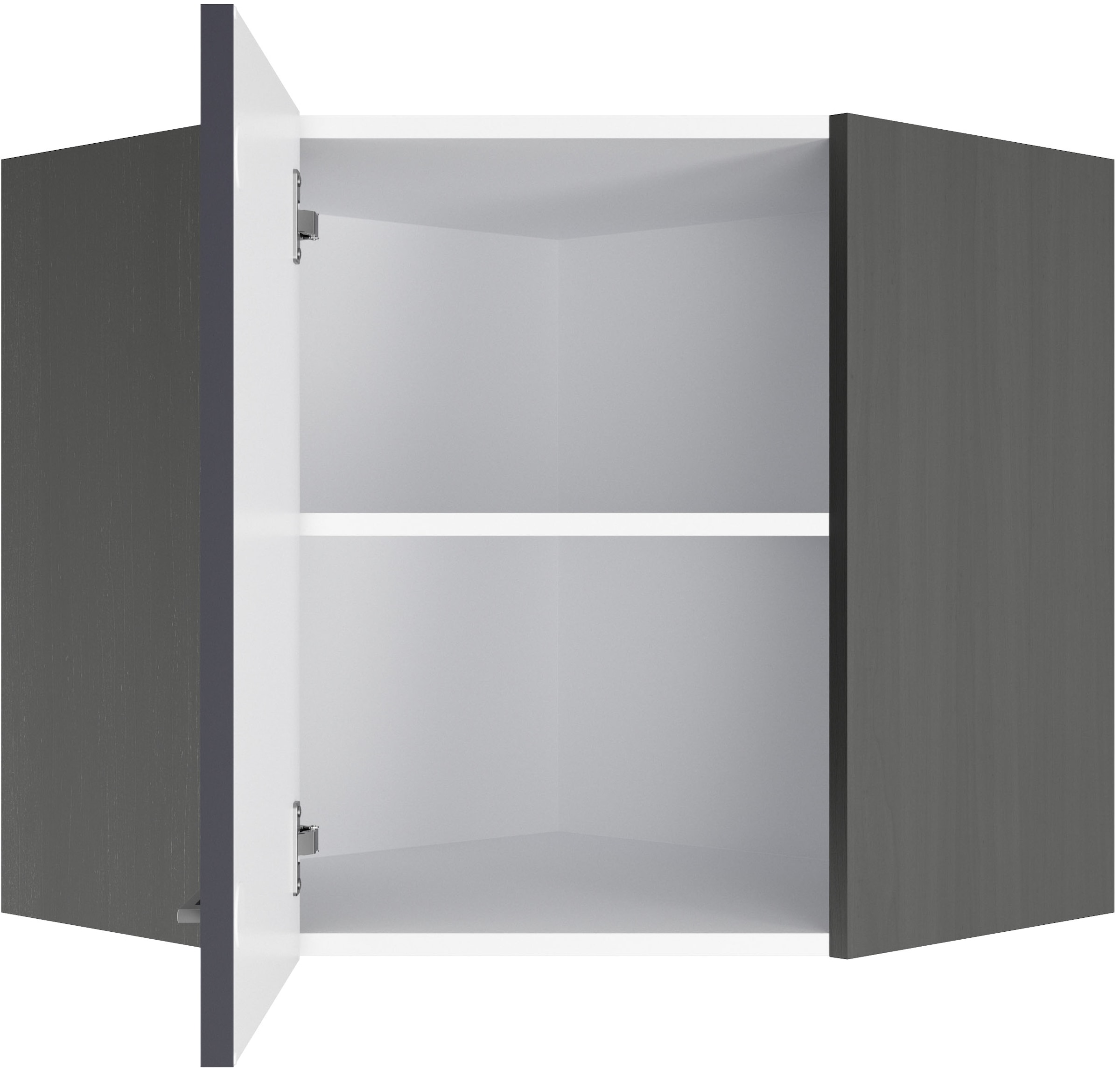 KOCHSTATION Eckhängeschrank »KS-Milan« Eckhängeschrank 60x60 cm, matte oder hochglänzende Fronten