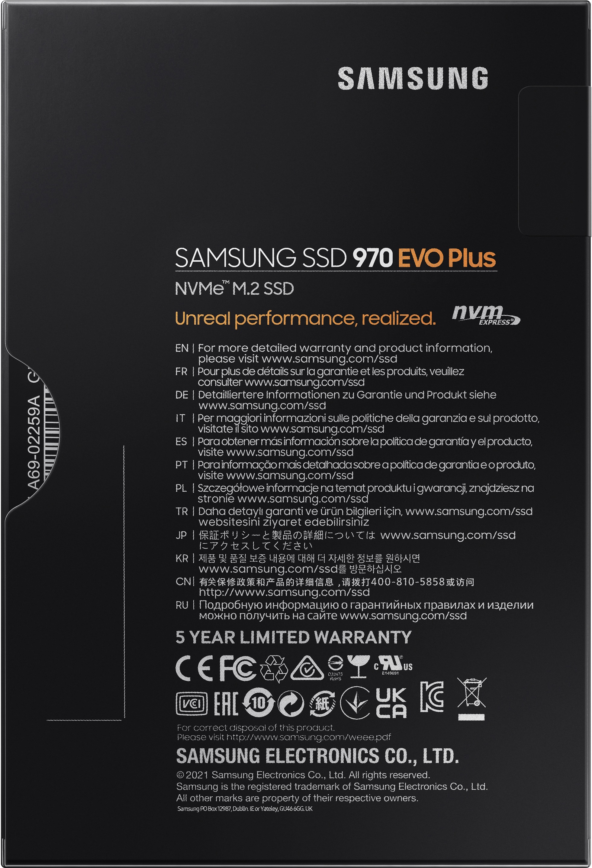 Samsung interne SSD »970 EVO Plus NVMe™ M.2 1 TB«