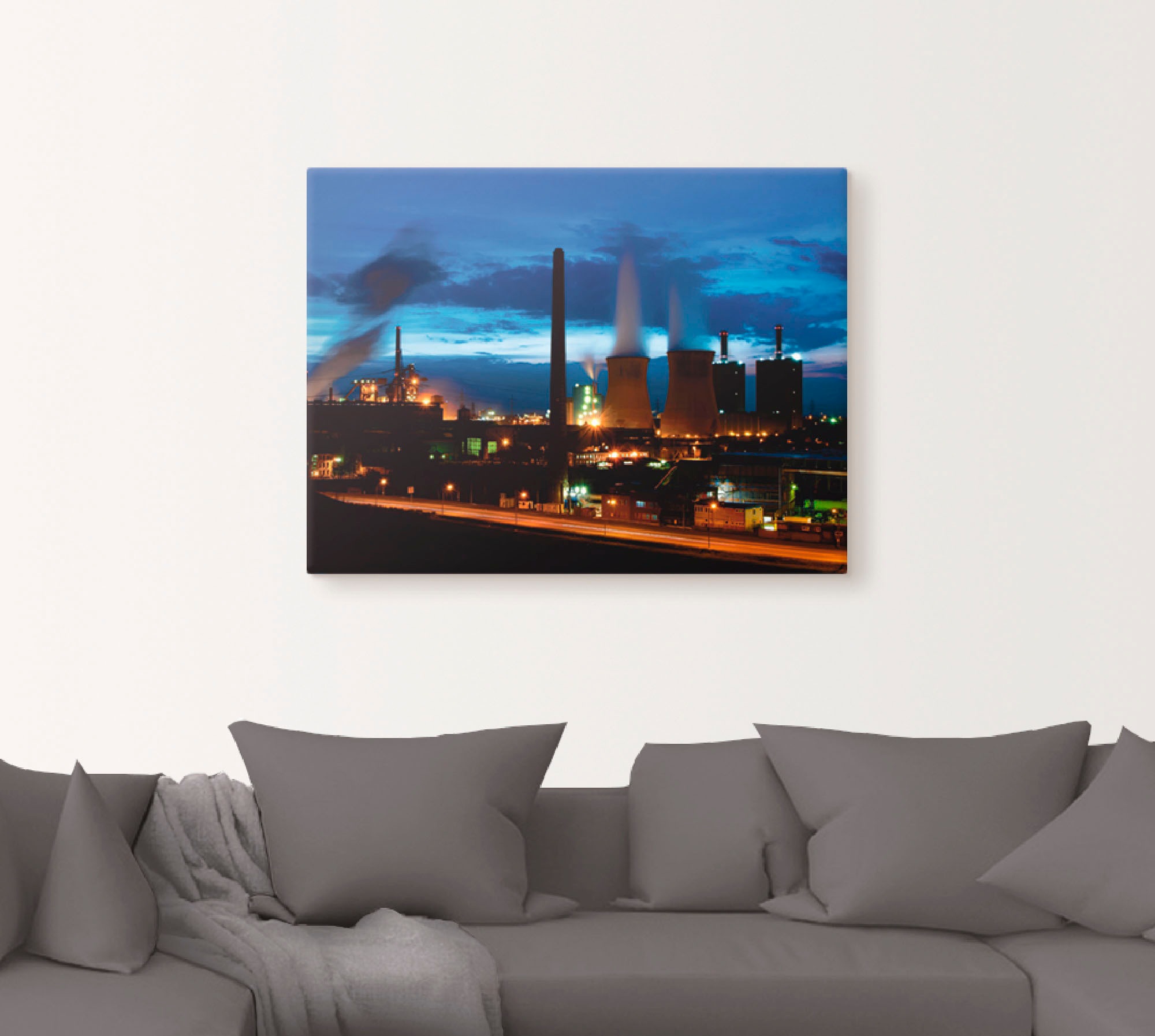 Artland Wandbild »Duisburg- Dehoga blaue Stunde«, Deutschland, (1 St.), als Leinwandbild, Poster in verschied. Größen