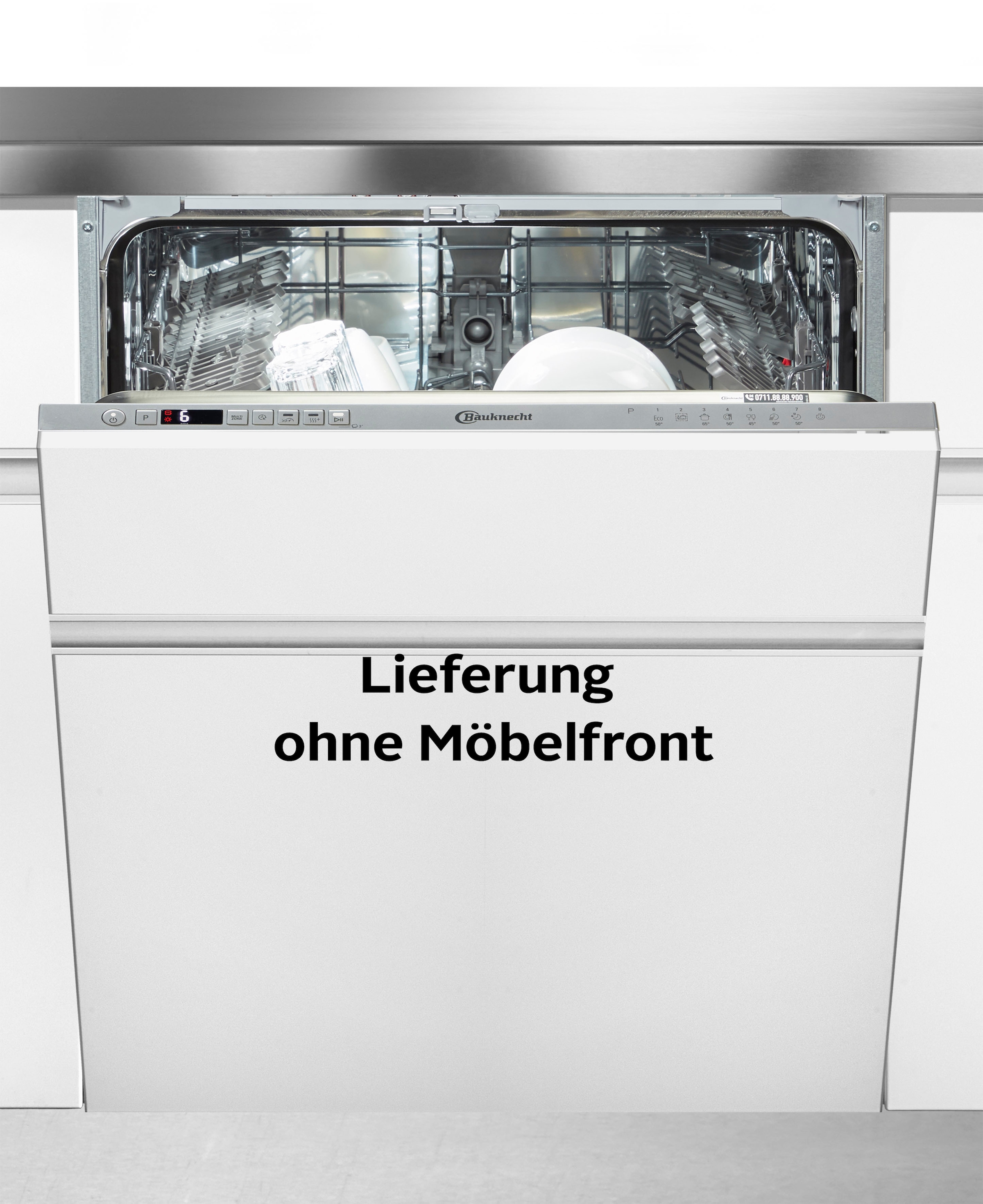 BAUKNECHT vollintegrierbarer Geschirrspüler "OBIC ECOSTAR 5320" 14 Maßgedecke ActiveDry – automatische Türöffnung für perfekt getrocknetes Geschirr