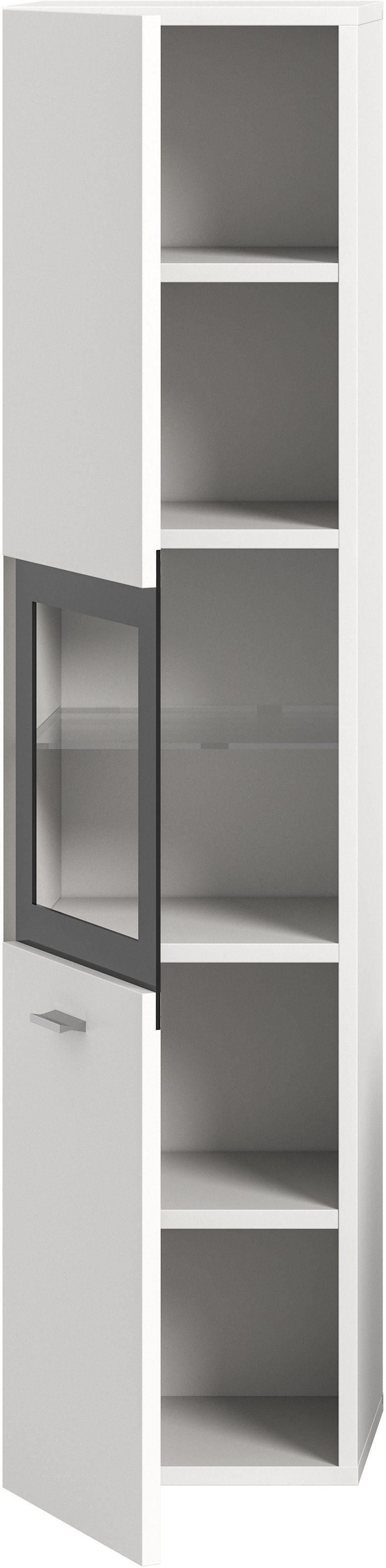welltime Hochschrank »Tampa, Höhe 125cm, hängend oder stehend montierbar«, Badschrank, Bad-Hängeschrank, Badezimmer, Bad-Möbel