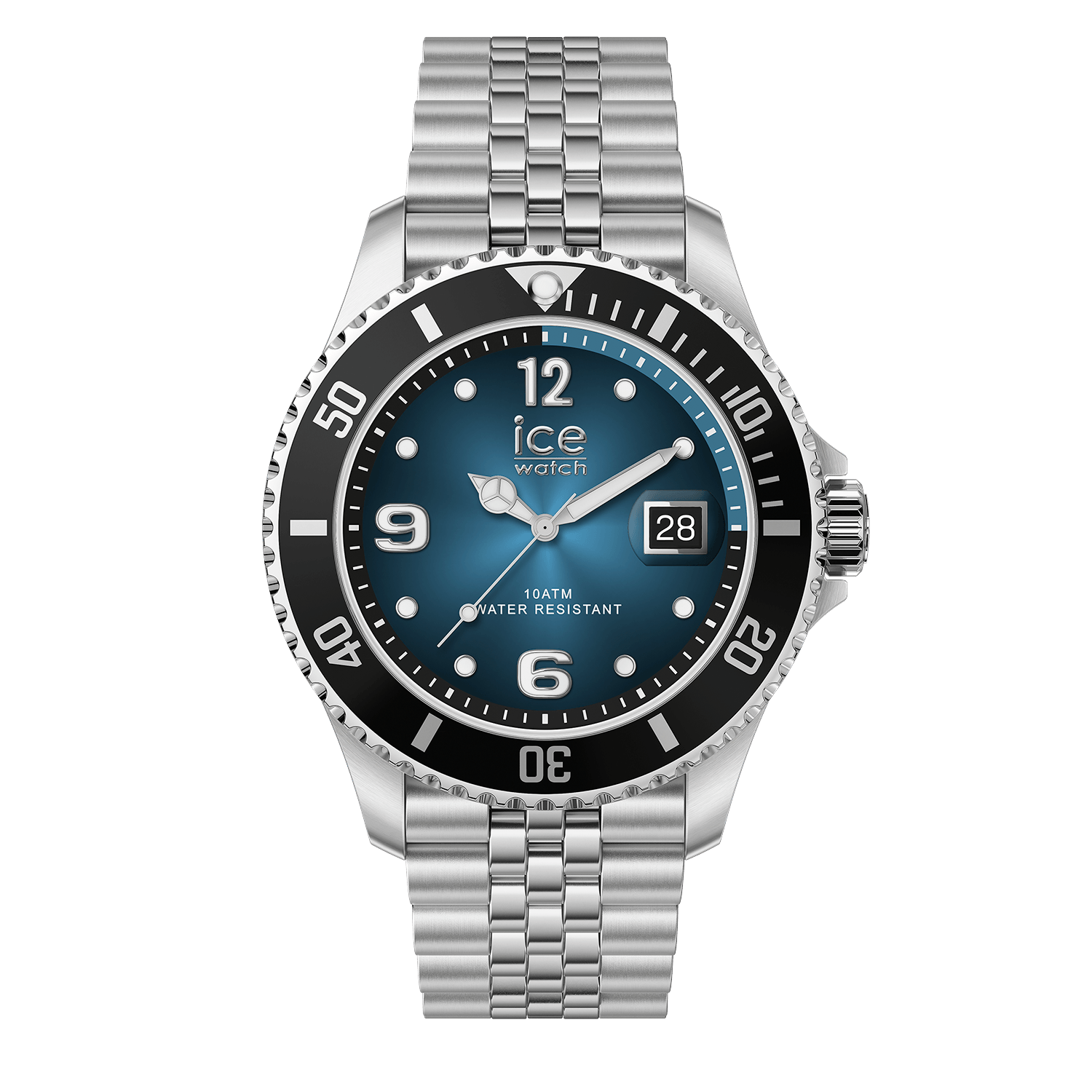 ice-watch Quarzuhr »ICE steel« Armbanduhr, Herrenuhr, Edelstahlarmband, analog, Tag