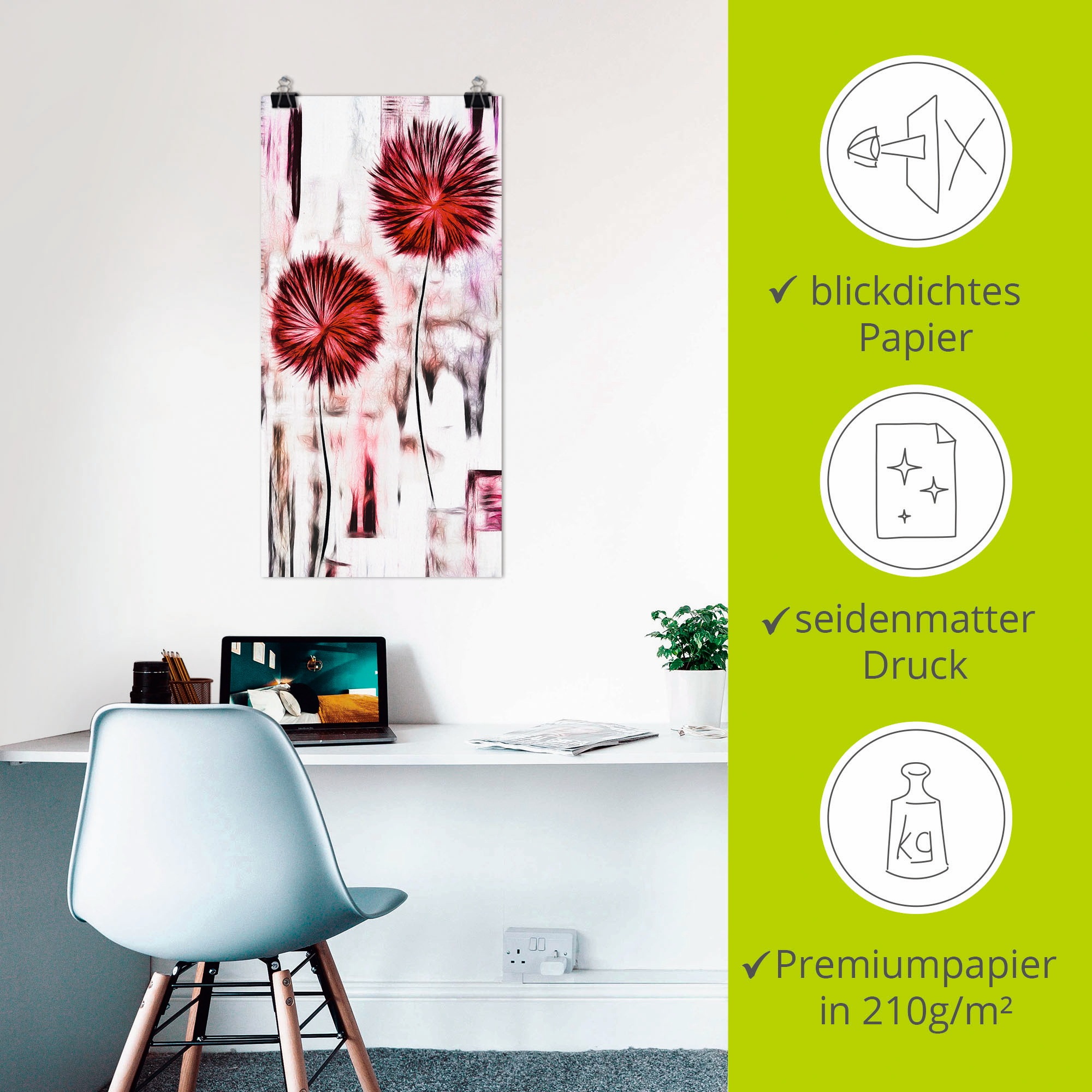 Artland Wandbild »Blumen« Blumen 1 Stk. tlg. als Leinwandbild, Poster in verschied. Größen