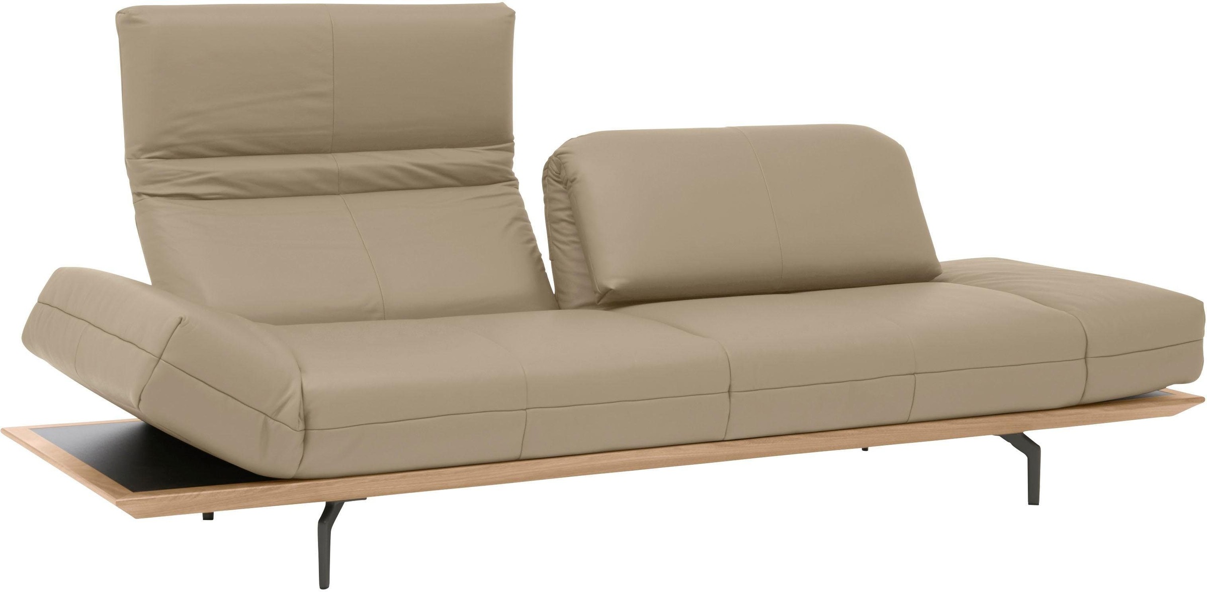 Creation BY ROLF BENZ 4-Sitzer »CR.420, Designsofa, Loungesofa«, in 2 Qualitäten, Holzrahmen in Eiche Natur oder Nußbaum, Breite 252 cm