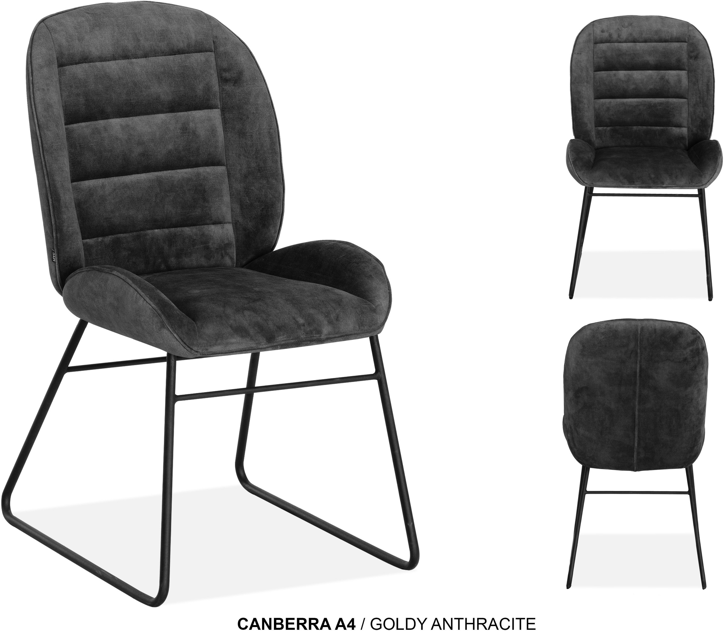 OMG Design Esszimmerstuhl »Canberra« (Set) 1 Stk.Esszimmerstuhl, pflegeleichter Samtvelour Bezug