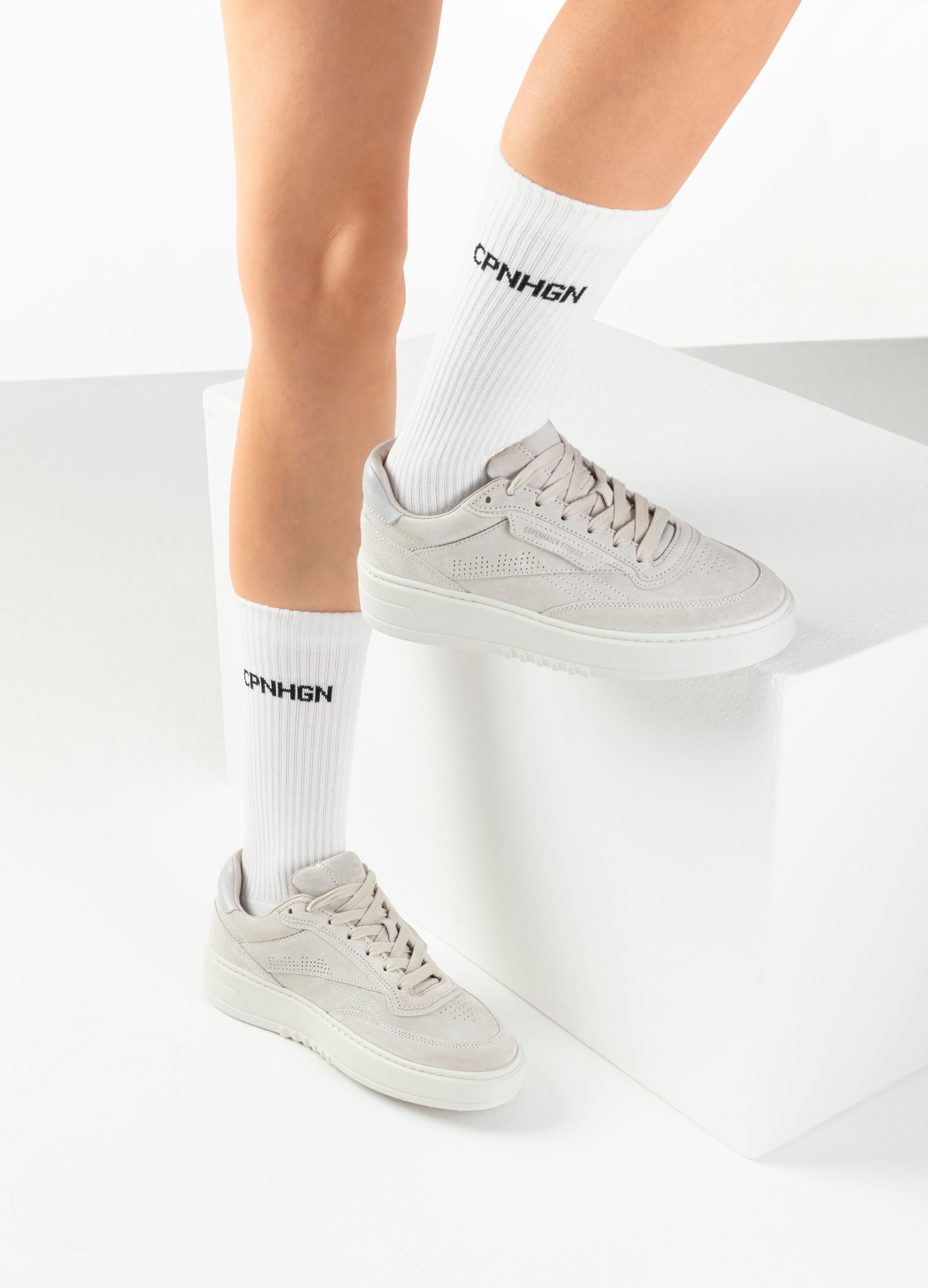 Copenhagen Studios Tennissocken, (Packung, 3 Paar), mit Halbfußfrottee
