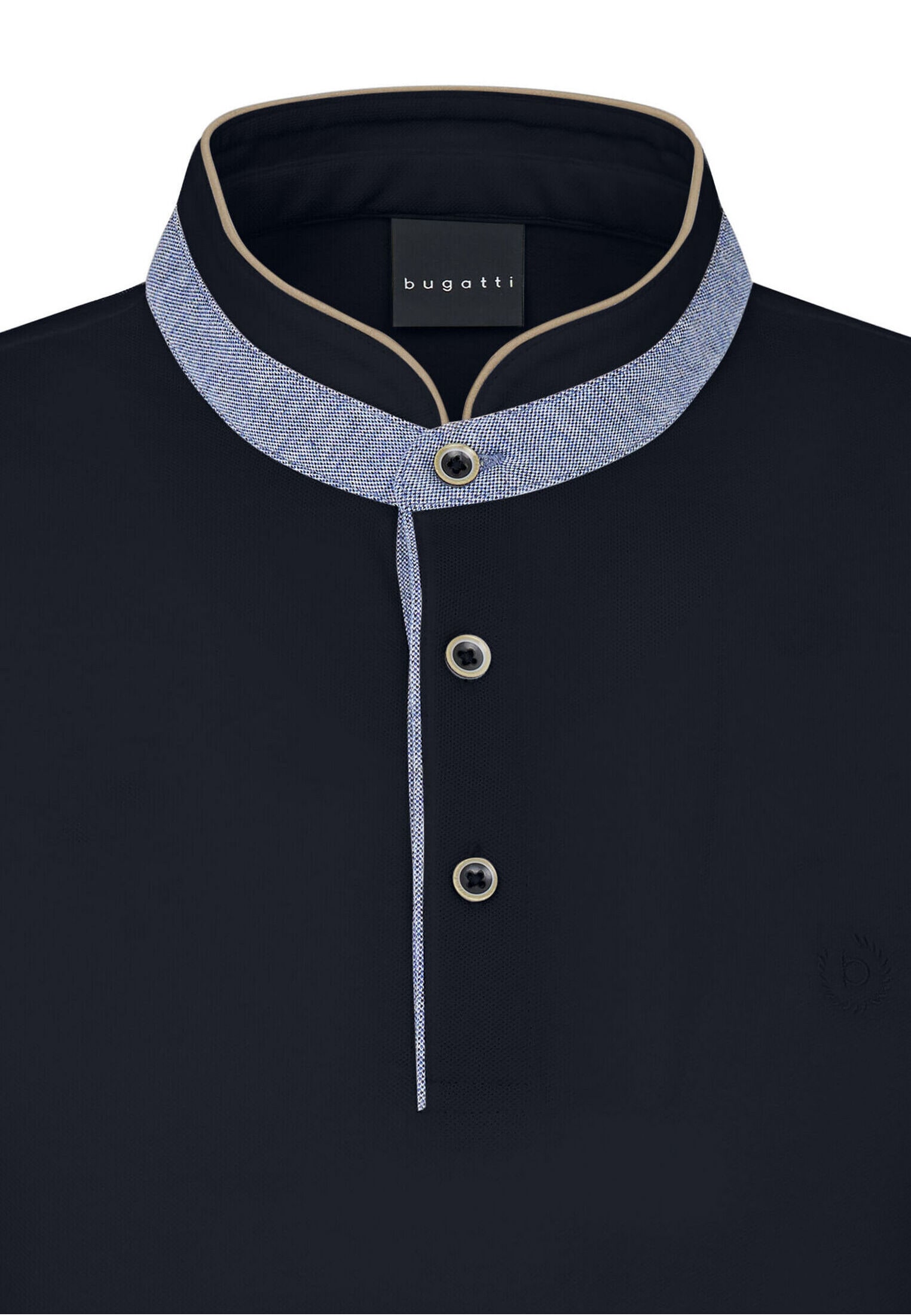 bugatti Poloshirt, mit Stehkragen