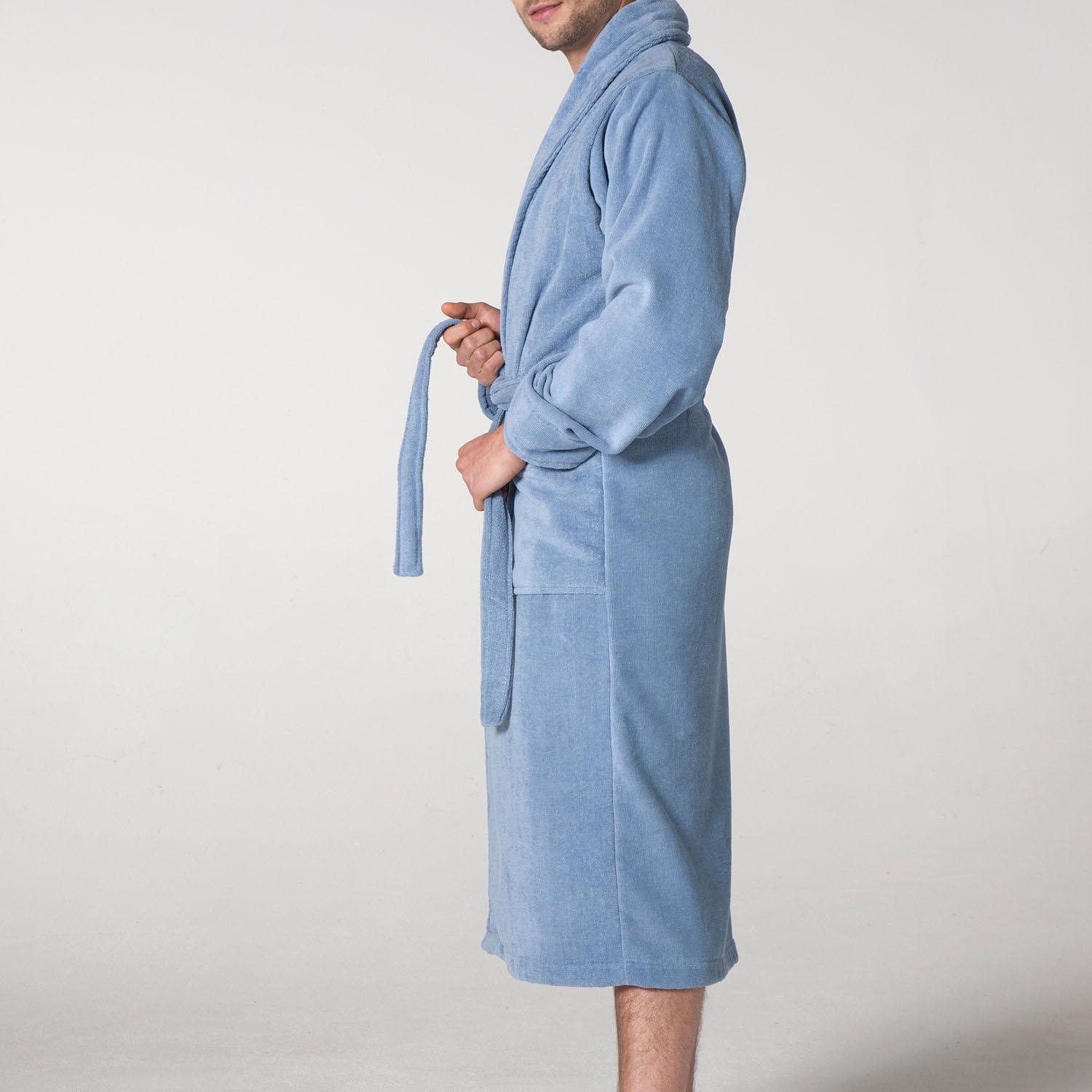 Seahorse Bademantel »Seahorse Pure Unisex«, (1 St.), Langarm, aufgesetzte Taschen