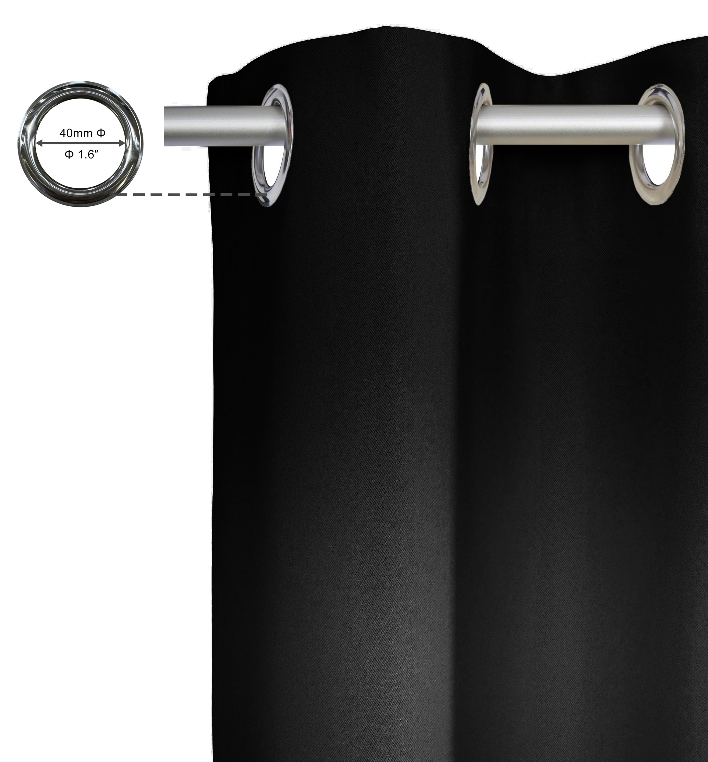 my home Gardine »SOLA« Ösen 1 Stk. tlg. blickdicht, Ösen-Aufhängung, wärmeabweisend,, 1er oder 2er Set