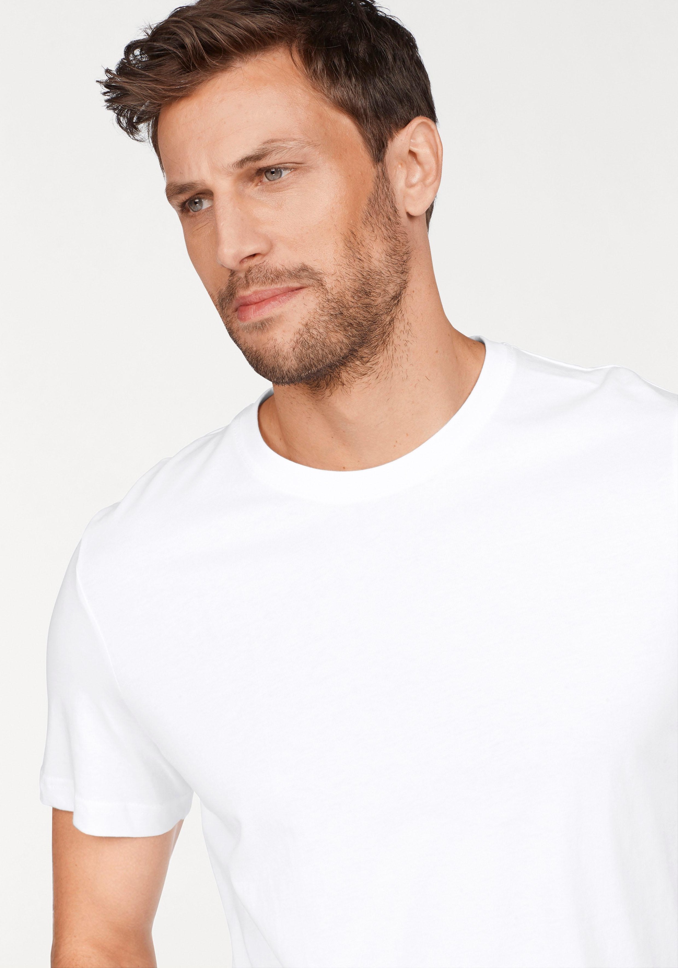 TOM TAILOR T-Shirt, (Packung, 2er-Pack), perfektes Basic