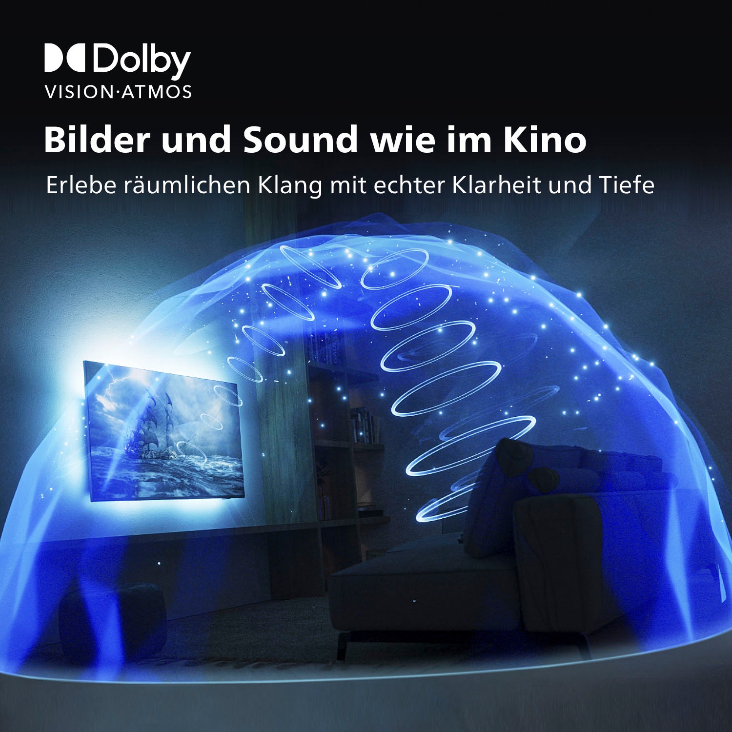 Philips LED-Fernseher »65PUS8107/12«, 4K Ultra HD, Android TV-Smart-TV, Ambilight (3-seitig), HDR10+
