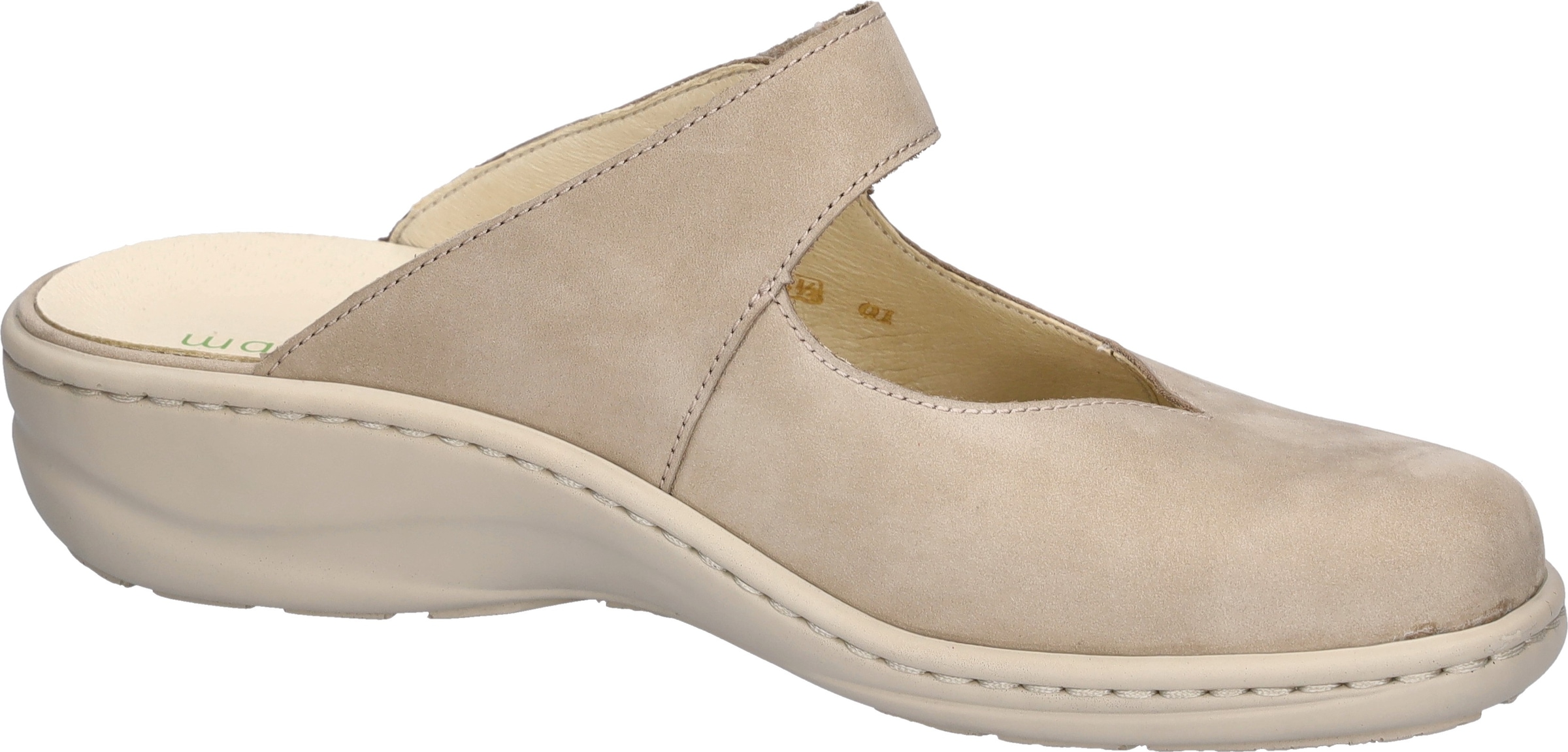 Waldläufer Clog »HERIA«  Hausschuh, Sommerschuh, Klettschuh in Komfortweite H (= sehr weit)