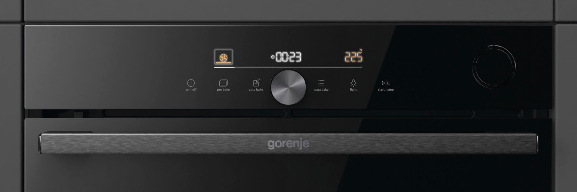 GORENJE Pyrolyse Backofen  »BPSA6747DGWI«, mit 2-fach-Teleskopauszug, Pyrolyse-Selbstreinigung, AirFry-Funktion