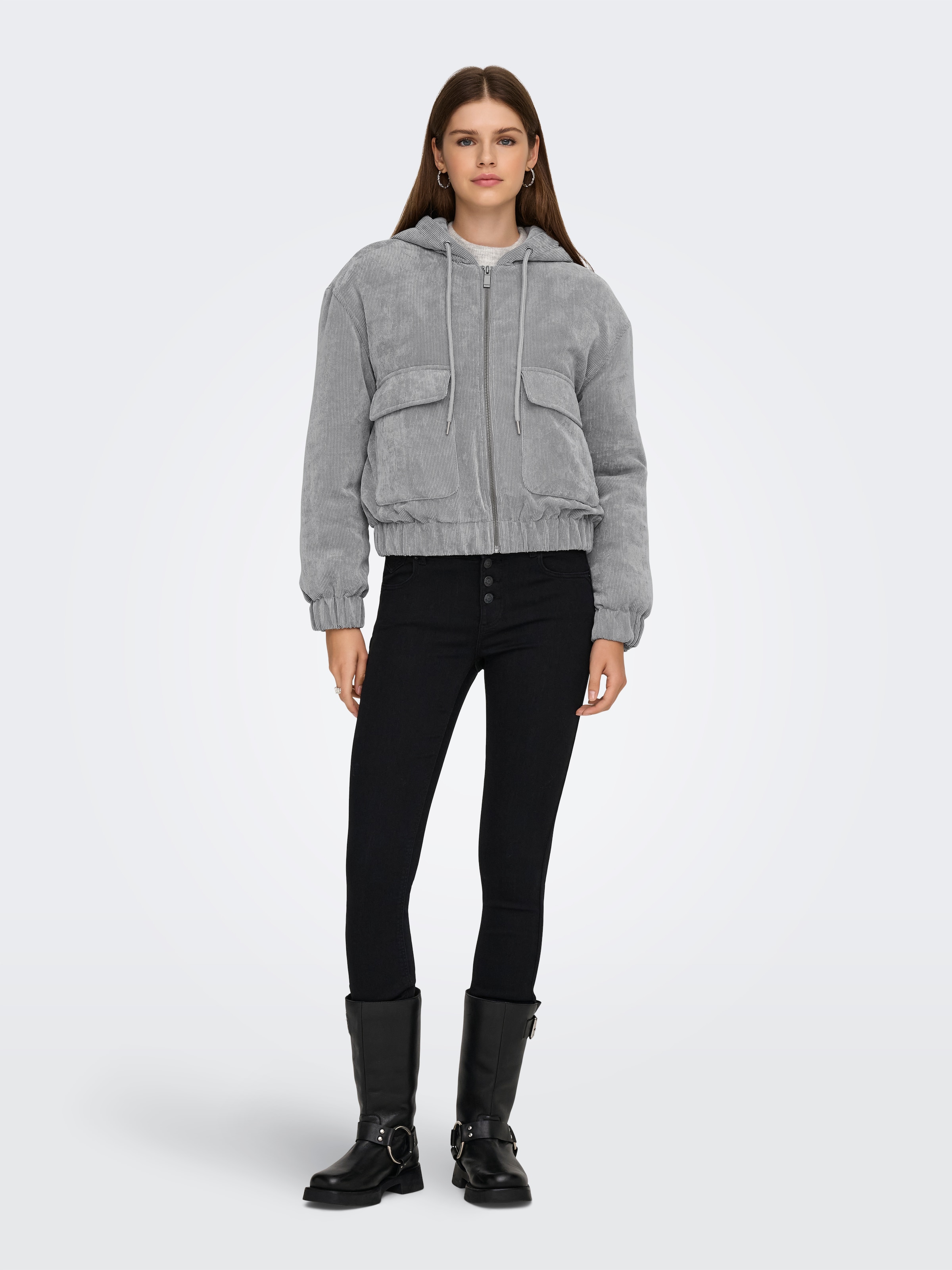 ONLY Cordjacke »ONLSUVA CORDUROY PAD SHORT JACKET CC OTW« Materialmix,