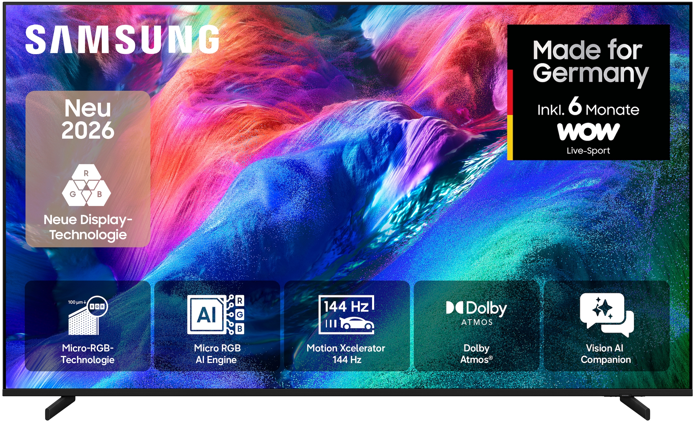 Samsung 75" Micro RGB R85H 4K Vision AI Smart TV (2026)