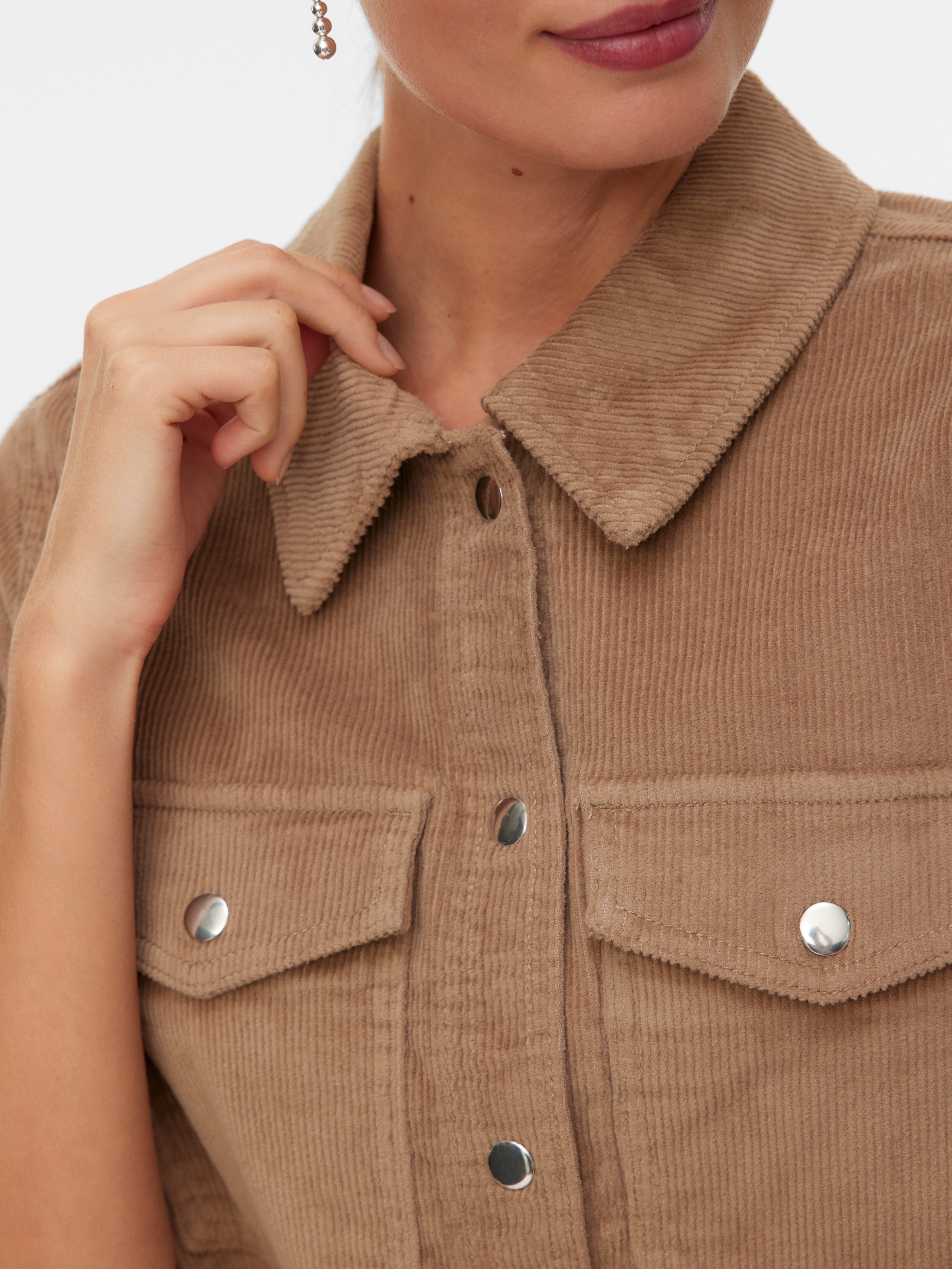 Vero Moda Cordkleid »VMFENJA 2/4 SHORT CORDUROY DRESS NOOS« Brusttaschen