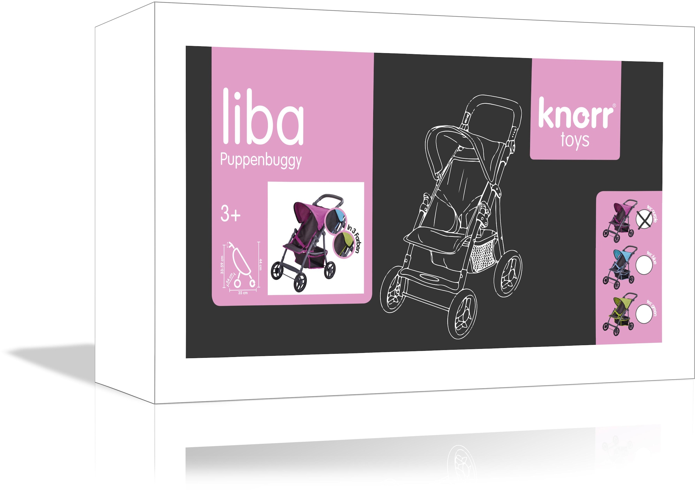 Knorrtoys® Puppenbuggy »Liba - Tec Purple«