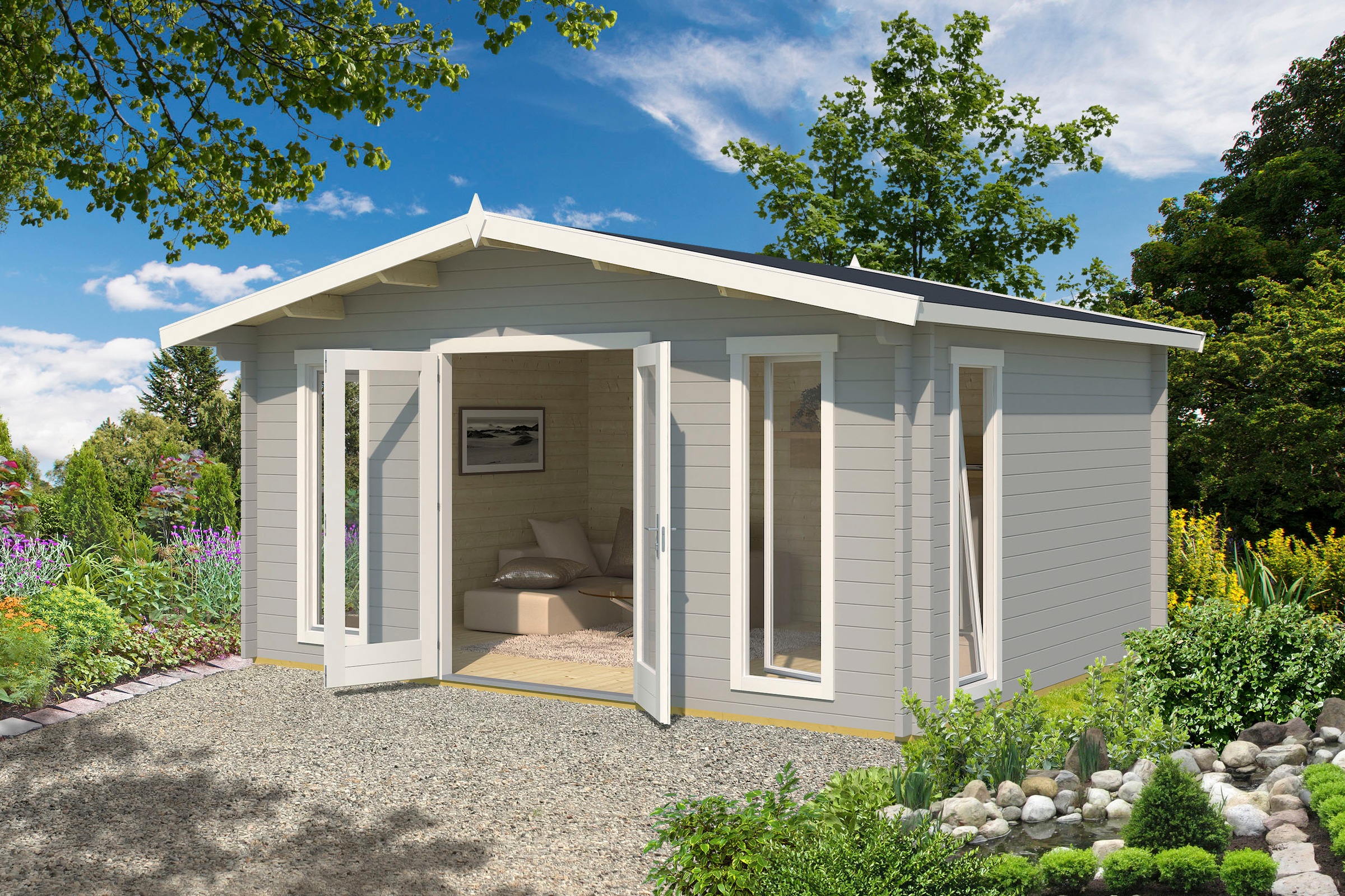 LASITA MAJA Gartenhaus »ELGIN«, (Set, inkl. Fussbodenbretter zum verlegen)