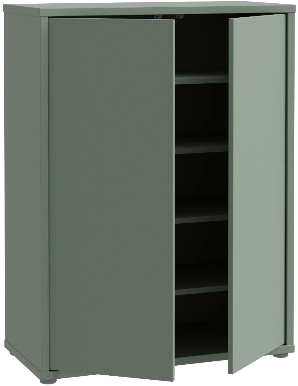 FORTE Schuhschrank »Alice Springs«, (B/H/T 74,5/99,1/34,9 cm), Stauraumschrank, Mehrzweckschrank, grifflose Front, Push to open