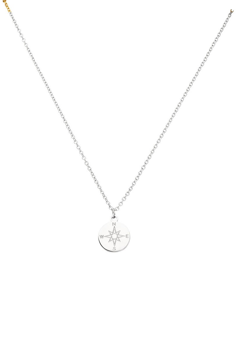 Kette mit Anhänger »Schmuck Geschenk Anhänger mit Kompass-Motiv, Necklace-Compass«