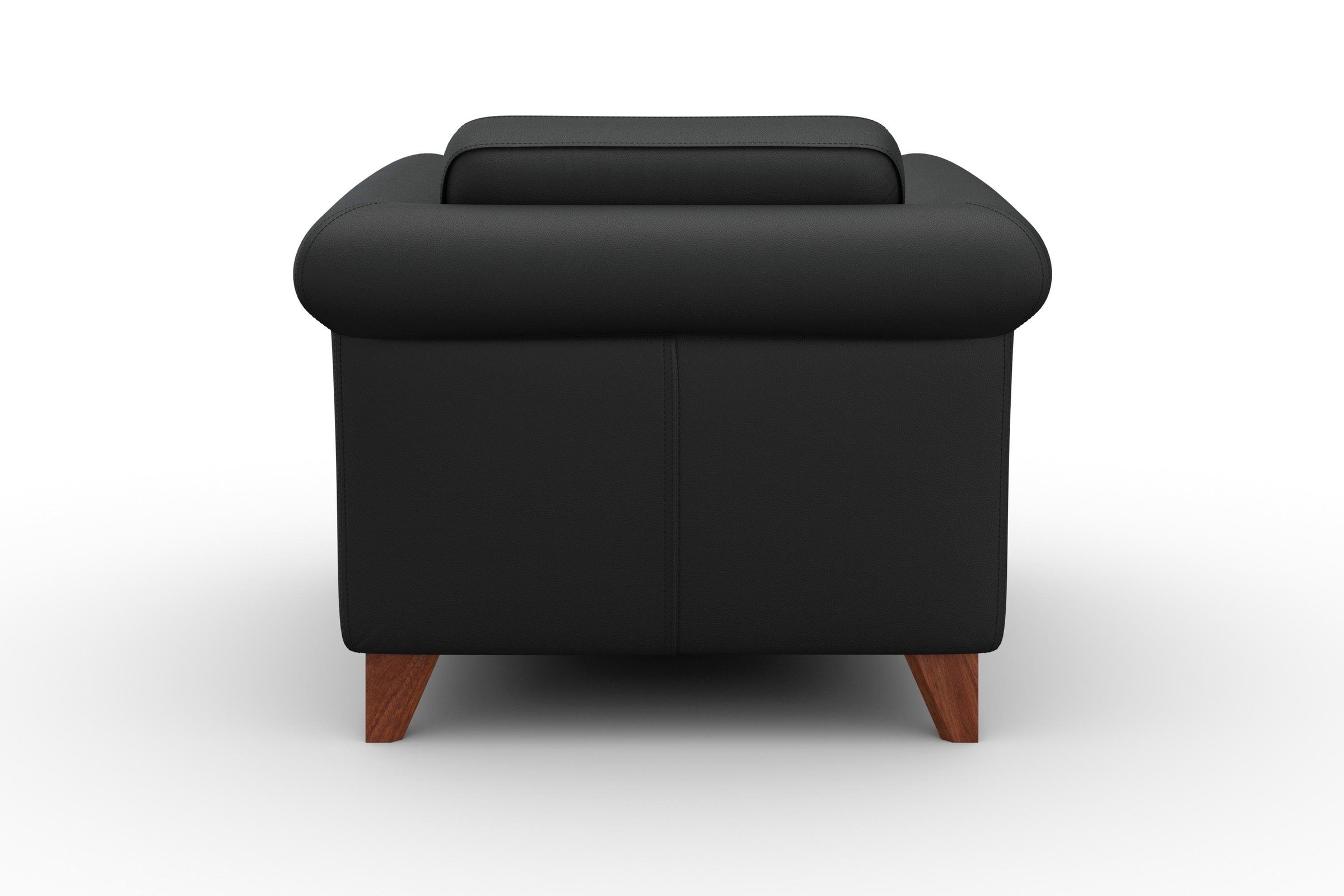 machalke® Sessel »amadeo« Ledersessel mit geschwungenen Armlehnen