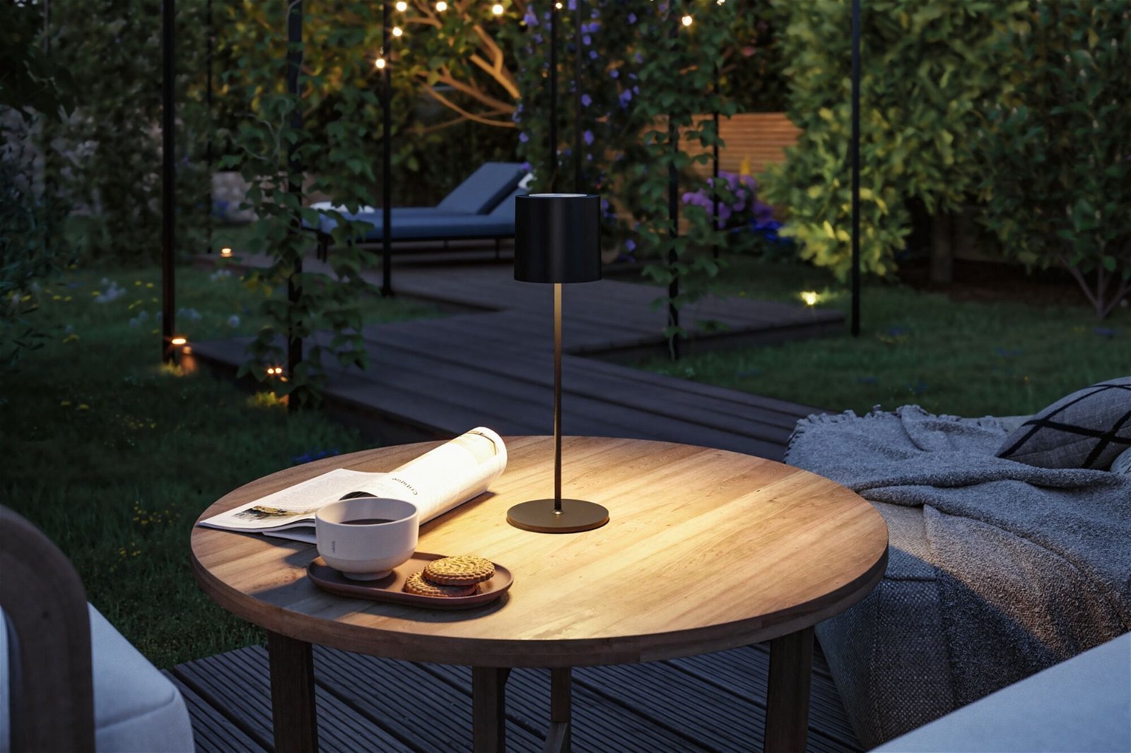 Paulmann LED Außen-Tischleuchte »Mobile Tuni IP44 2700K dimmbar 2,8W USBC«, 1 flammig