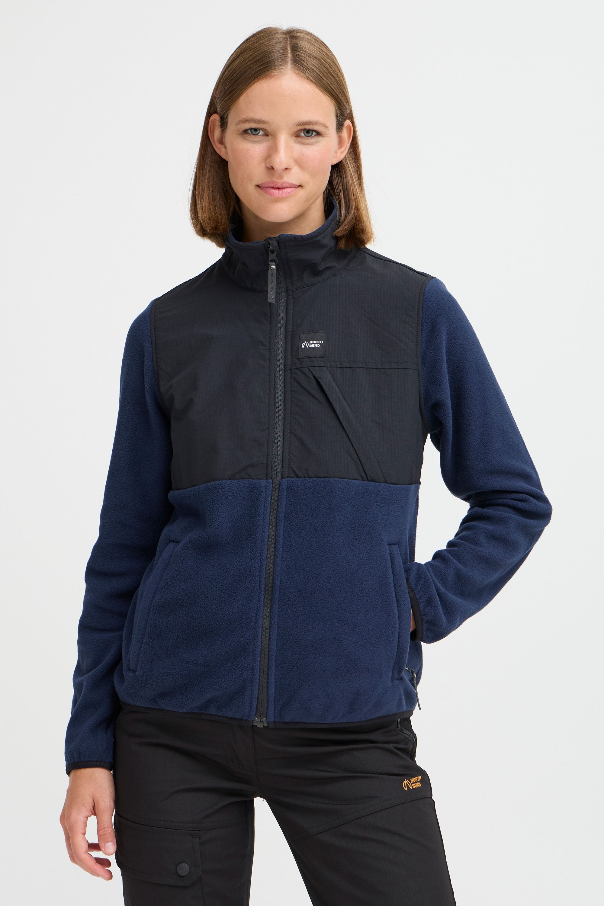 North Bend Fleecejacke »Fleecejacke NBDelia W«, ohne Kapuze