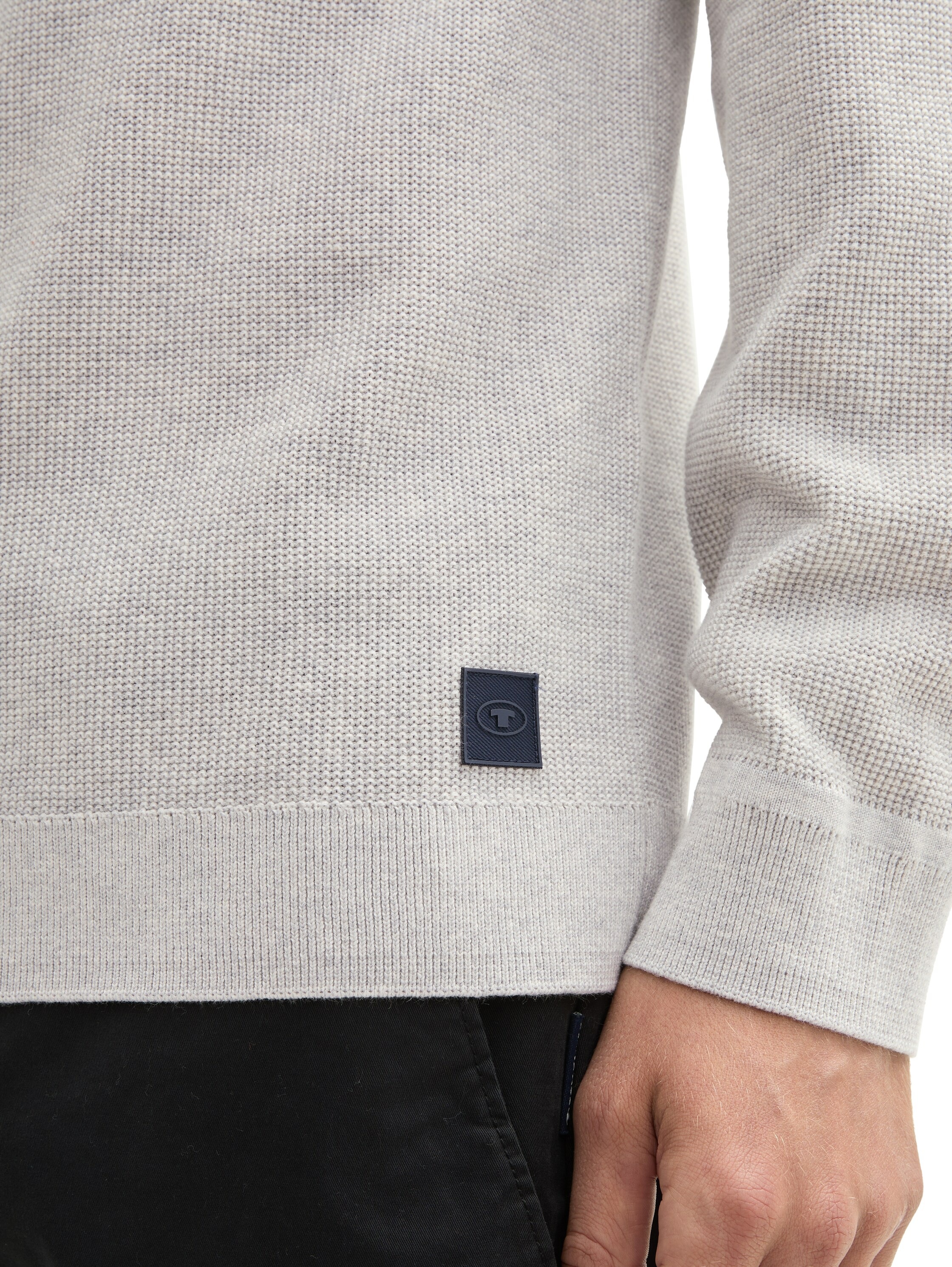 TOM TAILOR Rundhalspullover mit Rundhalsausschnitt