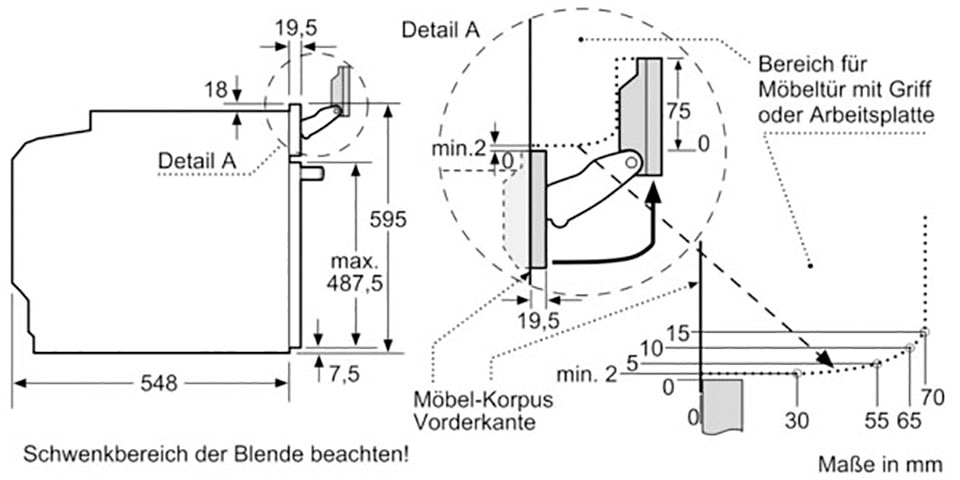 BOSCH Backofen mit Mikrowelle »HNG6764S6«, 8, HNG6764S6, mit 1-fach-Teleskopauszug, Pyrolyse-Selbstreinigung