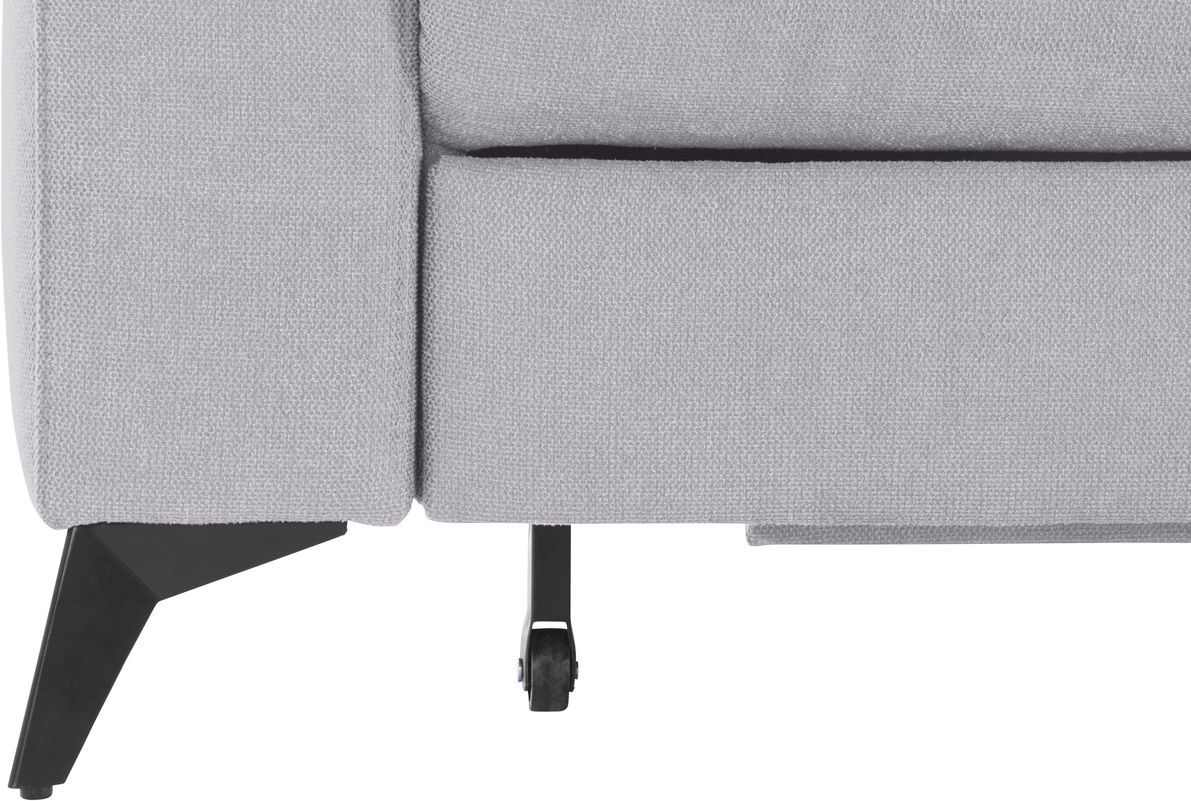 Places of Style Ecksofa »Lolland L-Form«, Wahlweise mit Bettfunktion und Bettkasten, Federkern