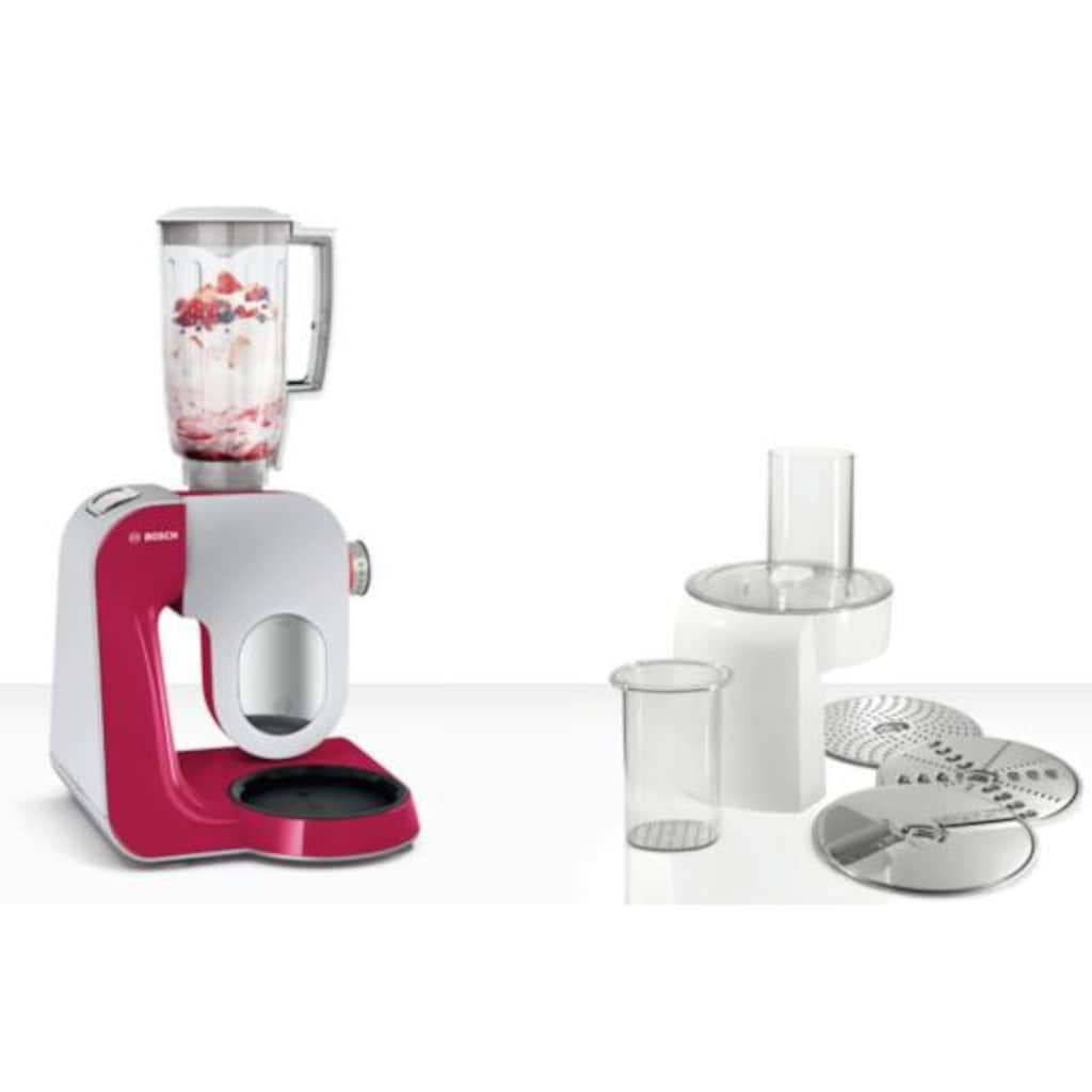 BOSCH Küchenmaschine »MUM5 CreationLine MUM58420«, vielseitig einsetzbar, Mixer, Durchlaufschnitzler, 3 Reibescheiben