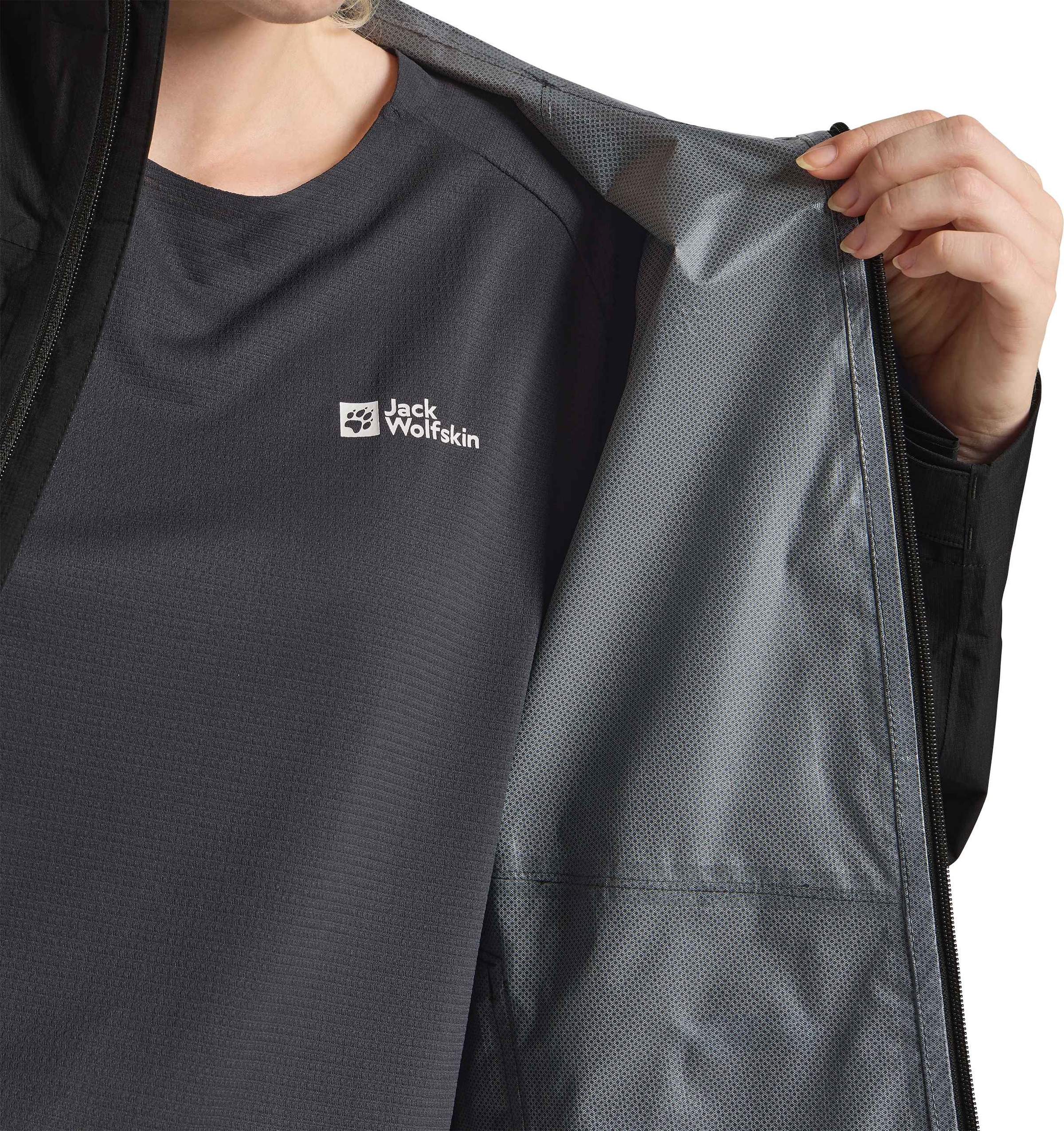 Jack Wolfskin Outdoorjacke »PRELIGHT 2.5L LT JKT W«, mit Kapuze