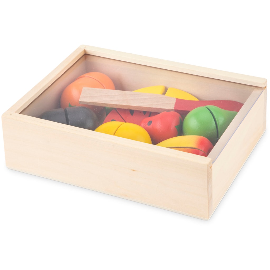 New Classic Toys® Spiellebensmittel »Holzspielzeug, Bon Appetit - Schneideset Früchte«, (11 tlg.)