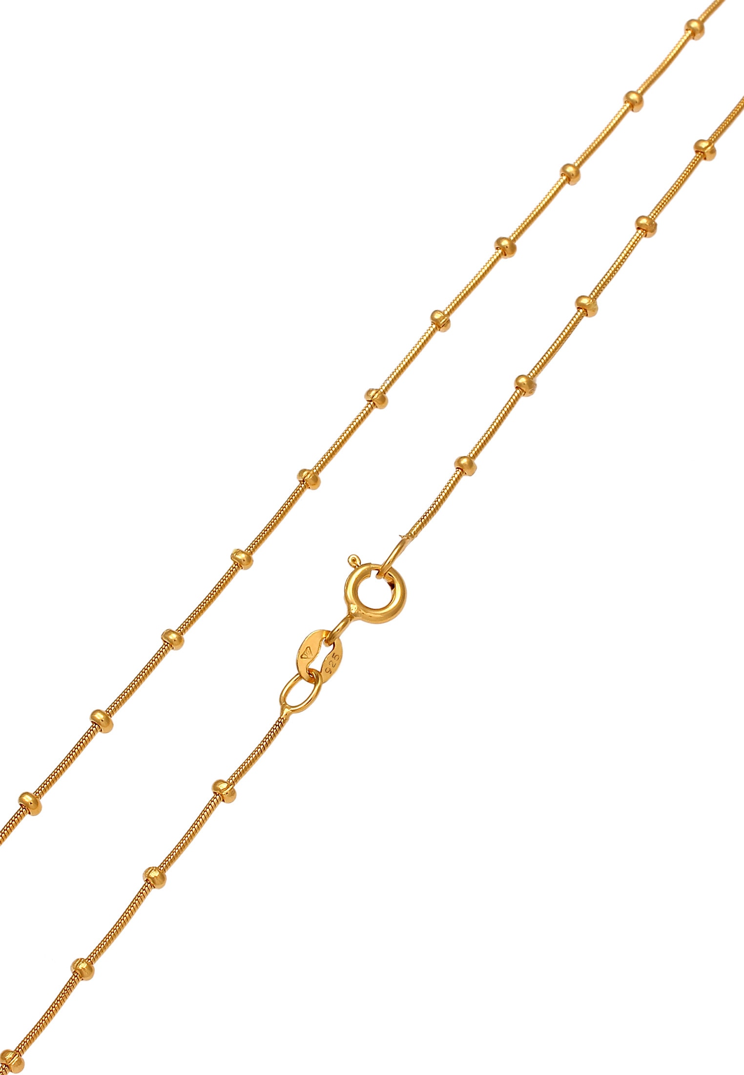 Elli Kette ohne Anhänger »Halskette Feine Schlangenkette Kugeln 925 Silber«