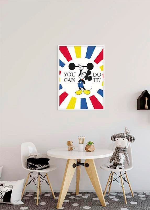 Komar Bild »Mickey Mouse Do it«, Disney, (1 St.), Wandbild zur Dekoration im Kinderzimmer - ohne Rahmen