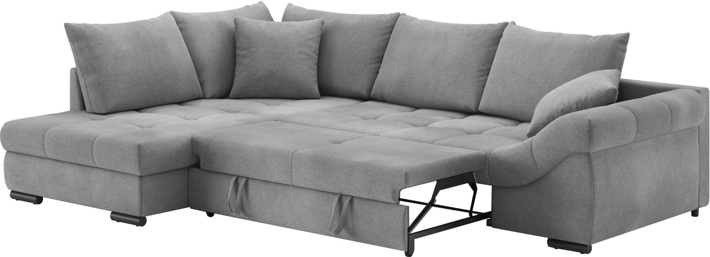 Mr. Couch Ecksofa »Allegro, L-Form«, mit Hochschläfer-Bettauszug, wahlweise mit Kaltschaum