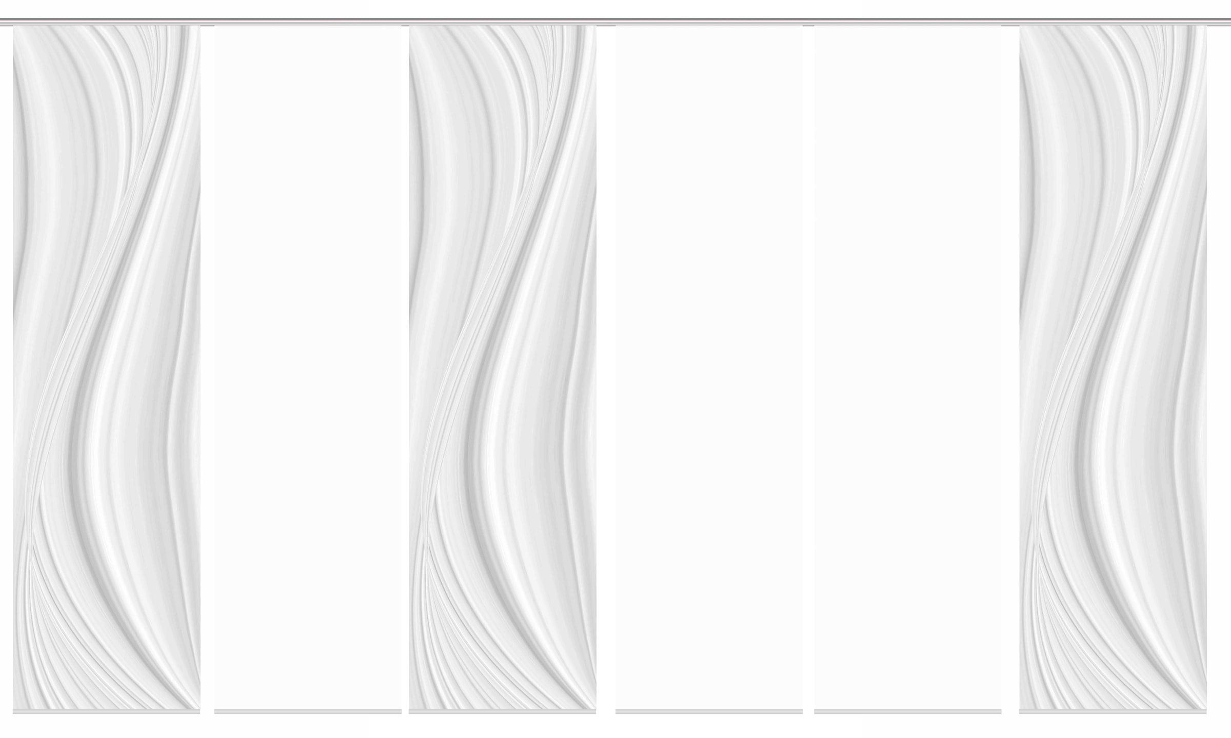HOME WOHNIDEEN Schiebegardine »LAURINA 6er SET«, (6 St.), Schiebevorhang Digidruck 6er Set LAURINA