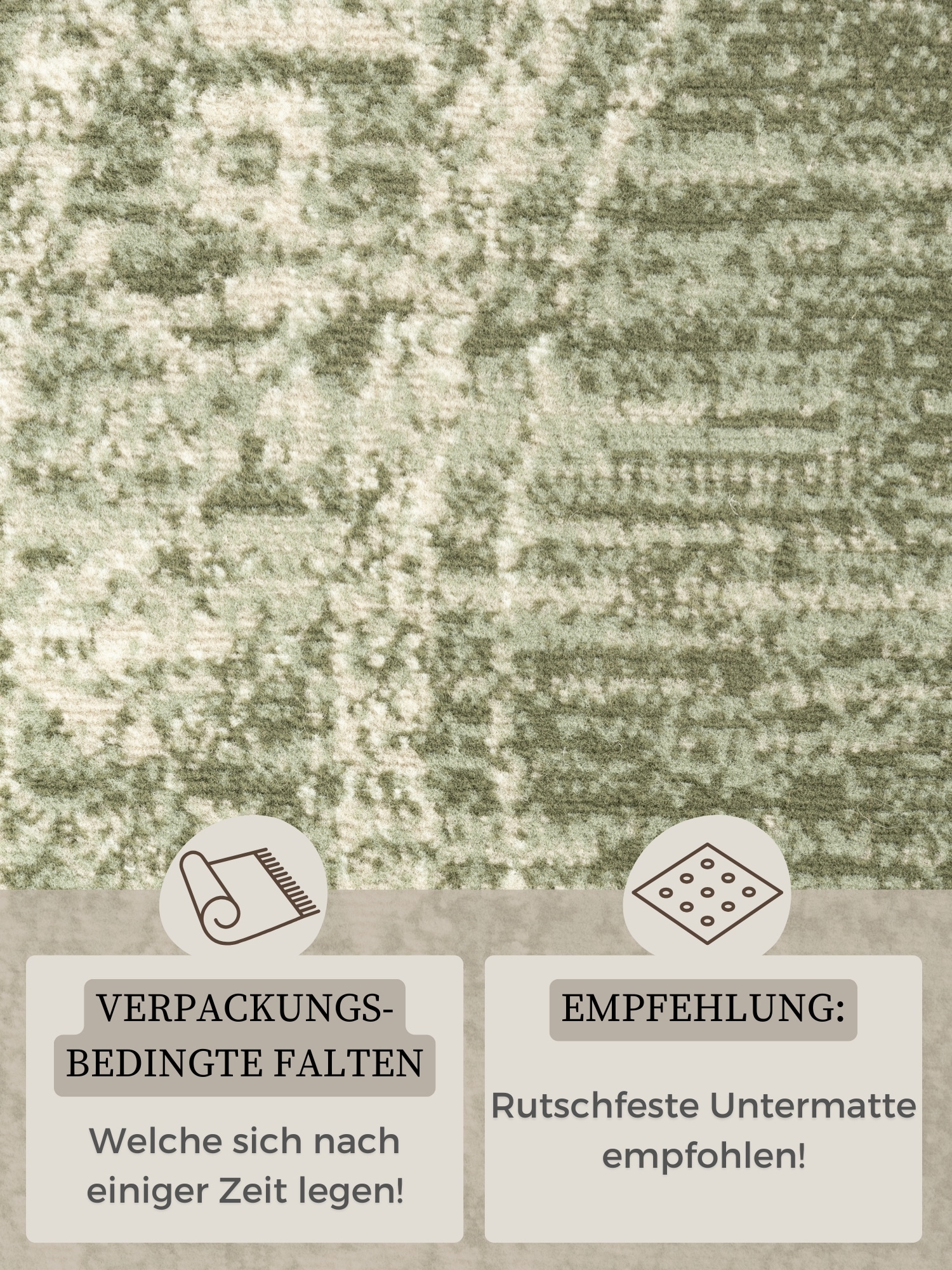 HANSE Home Teppich »Lydia«, rund, 9 mm Höhe, Wohnzimmer, Schlafzimmer, Flur, Kurzflor, orientalisch, Vintage, weich