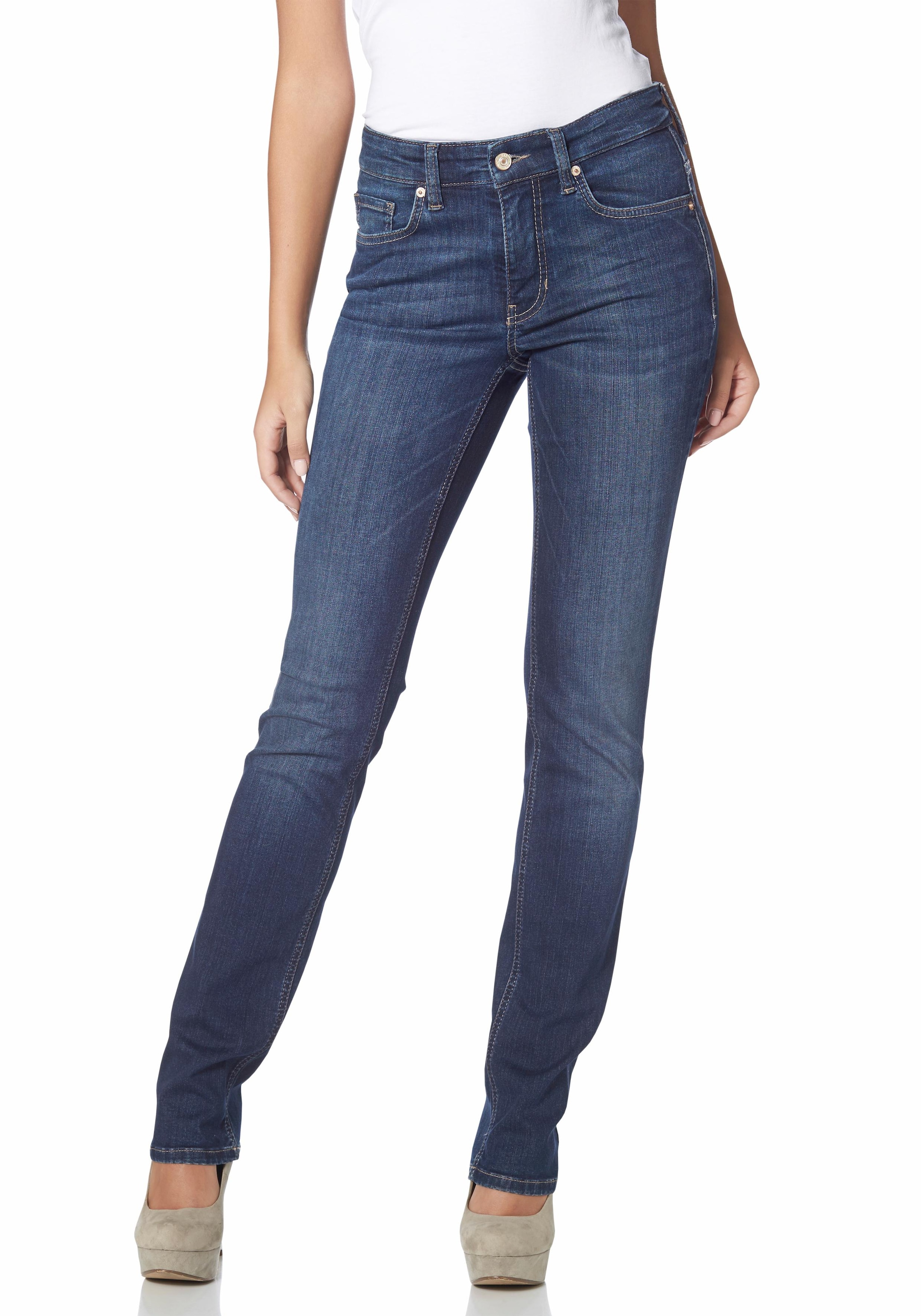 MAC Stretch-Jeans »Melanie«, Gerade ♕ geschnitten bei