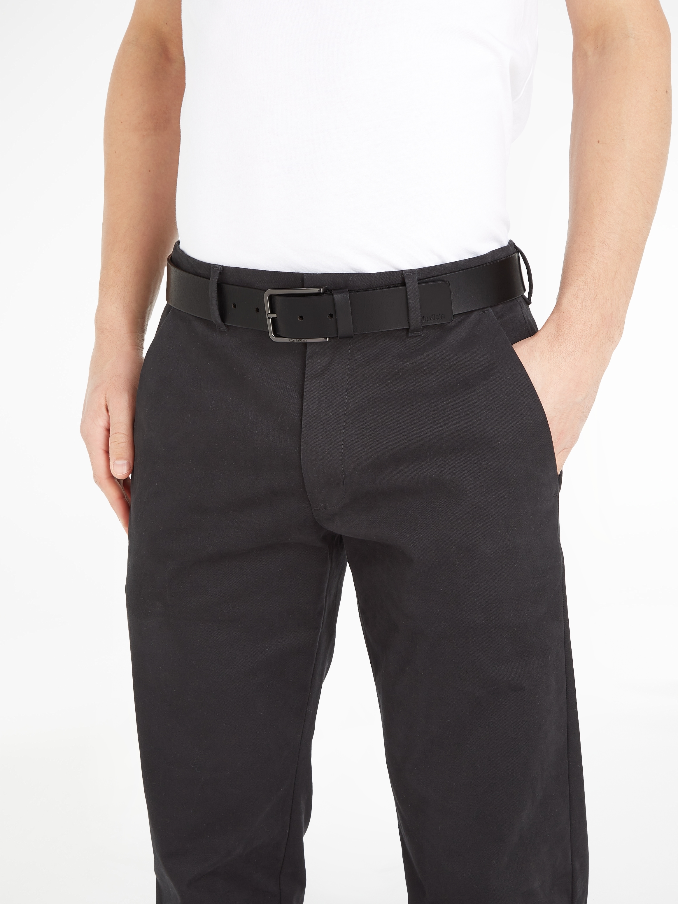 Calvin Klein Ledergürtel »WARMTH 35MM«, mit Logoprägung