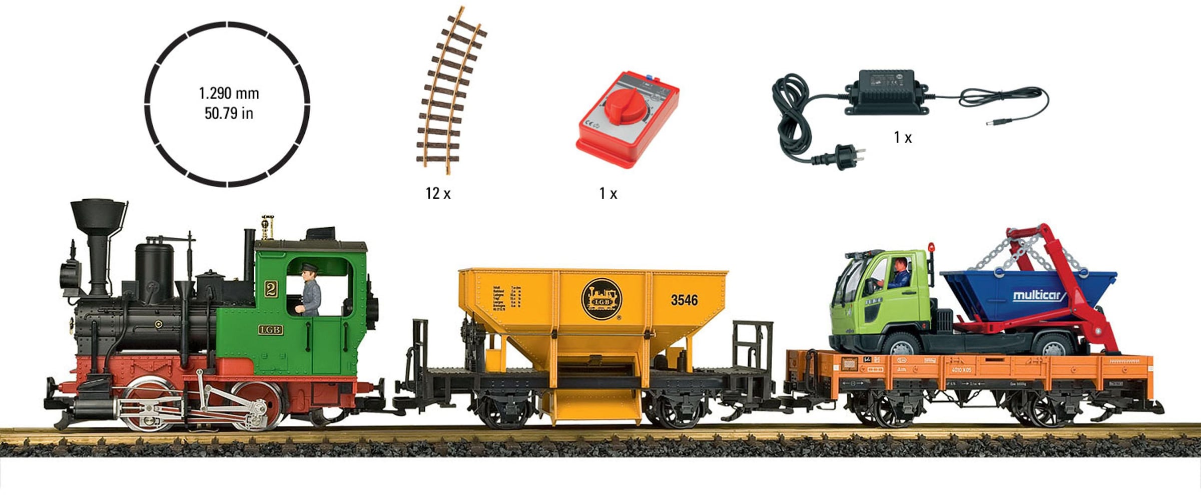 LGB Modelleisenbahn-Set »LGB Startset Güterzug 230 Volt - 70403«