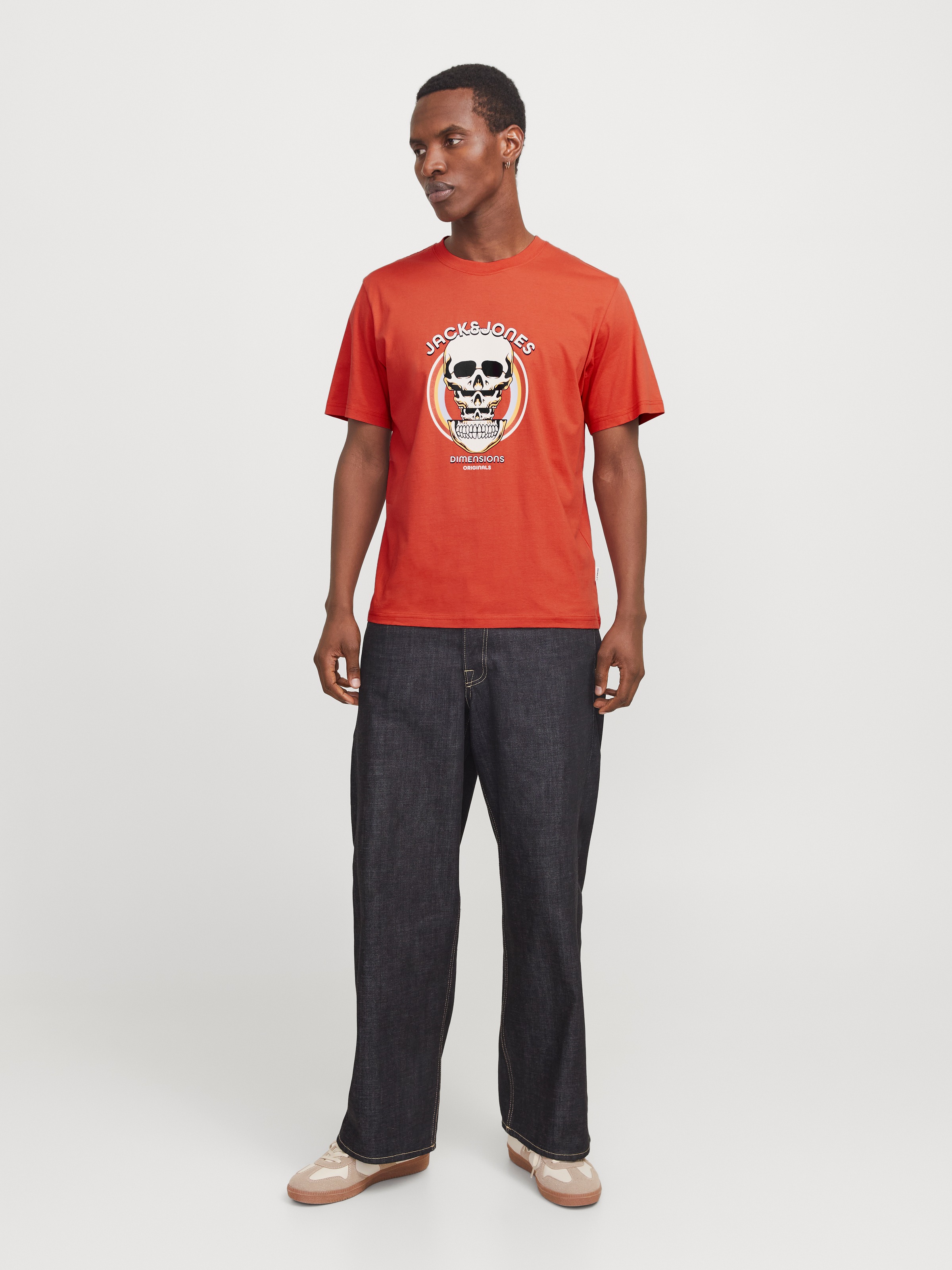 Jack & Jones T-Shirt »JORANATOMY SKULL TEE SS CREW NECK LN«