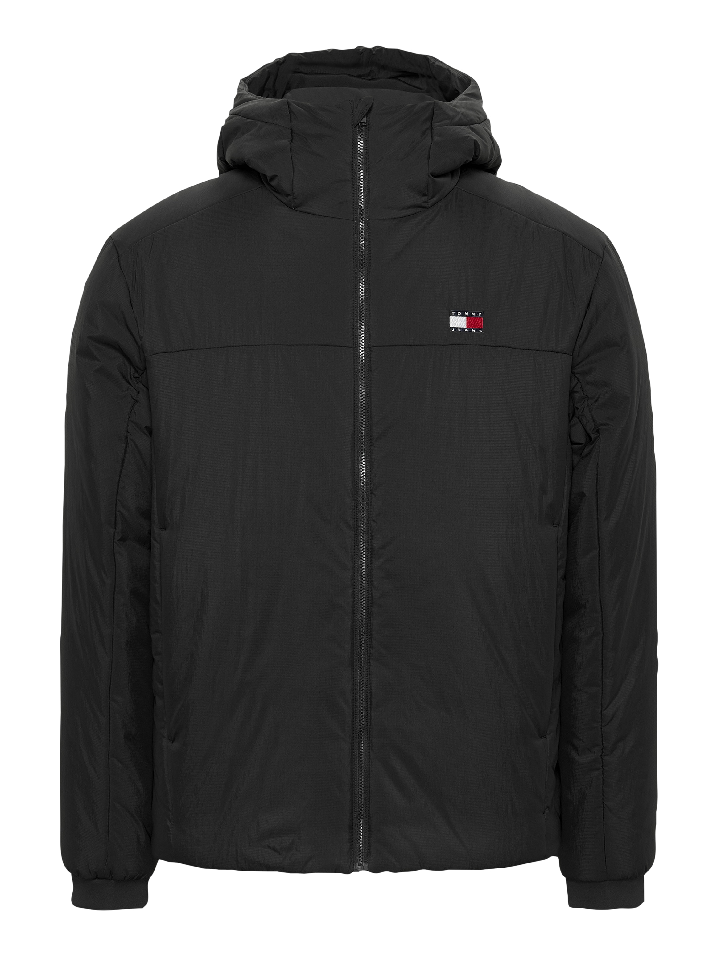 Tommy Jeans Plus Allwetterjacke »TJM LT POLY JACKET EXT«, mit Kapuze, in Großen Größen, Logostickerei, Eingriffstaschen