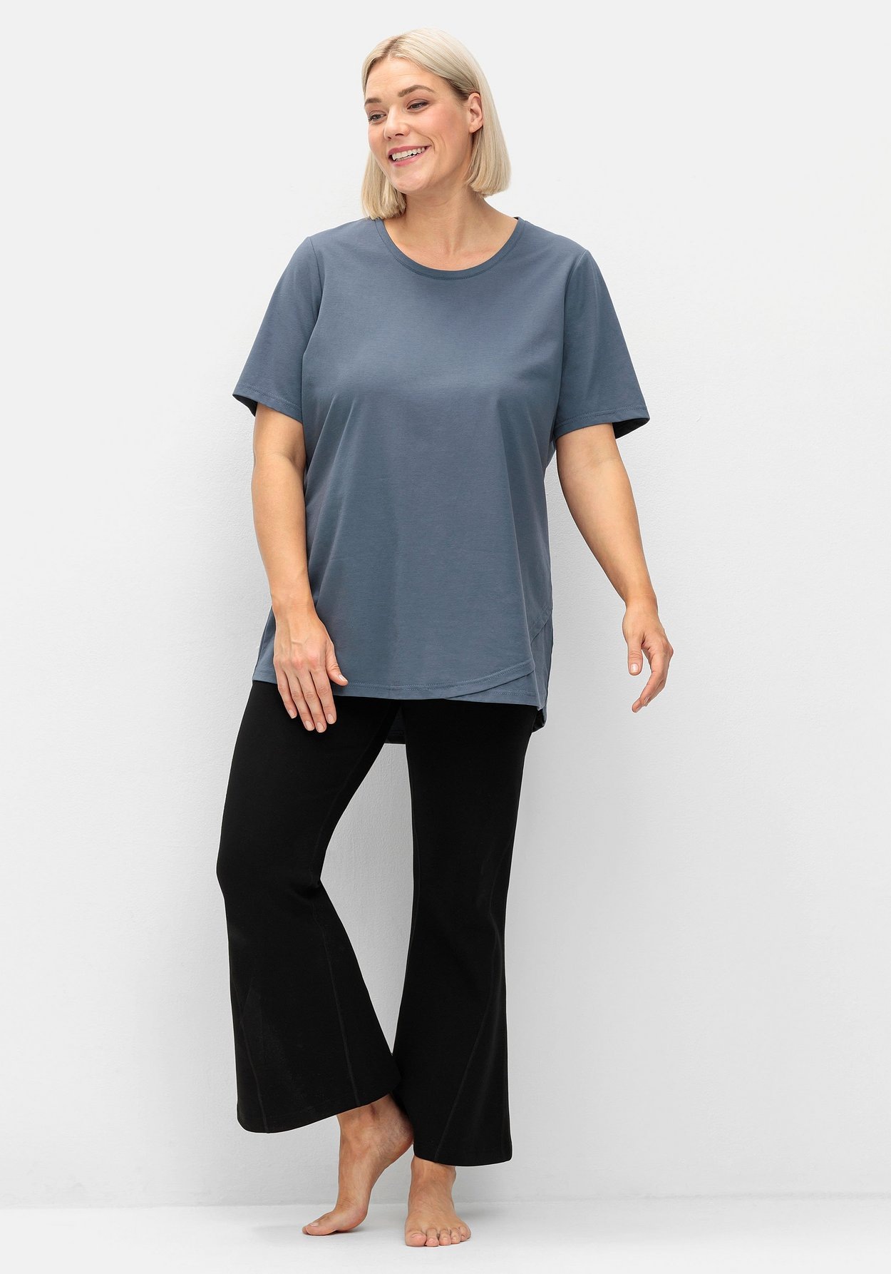 Sheego Sporthose »Sport-Jazzpant in Bootcut-Beinform«