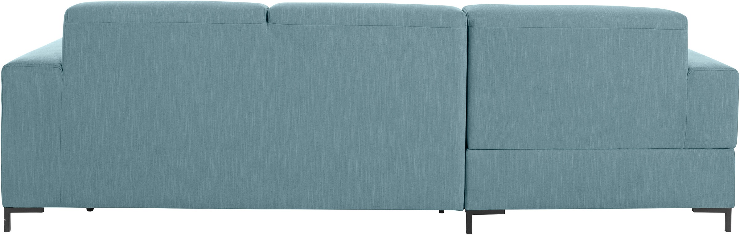 OTTO products Ecksofa »Grazzo, zeitlos & elegant, moderne Sitzheftung, Breite 266cm, L-Form«, hochwertige Stoffe aus recyceltem Material, Steppung im Sitzbereich