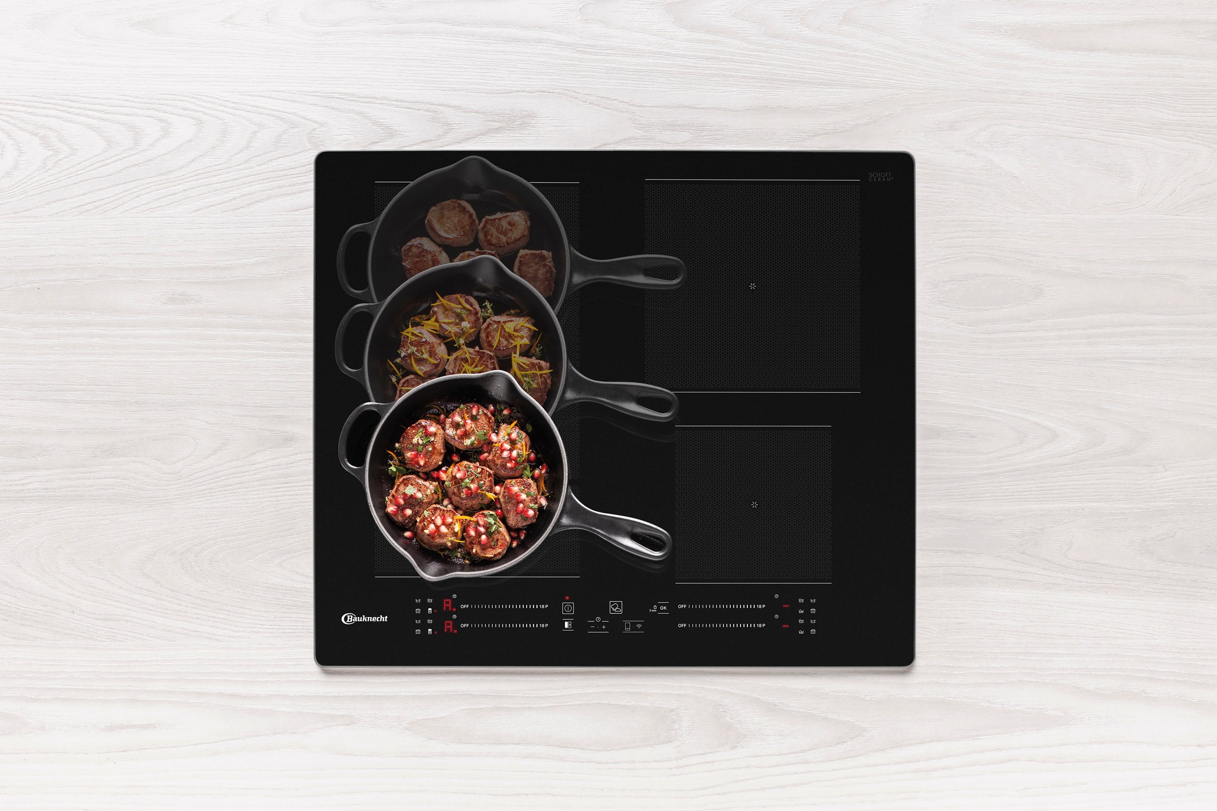 BAUKNECHT Induktions-Kochfeld von SCHOTT CERAN® »BS 3960F AL«