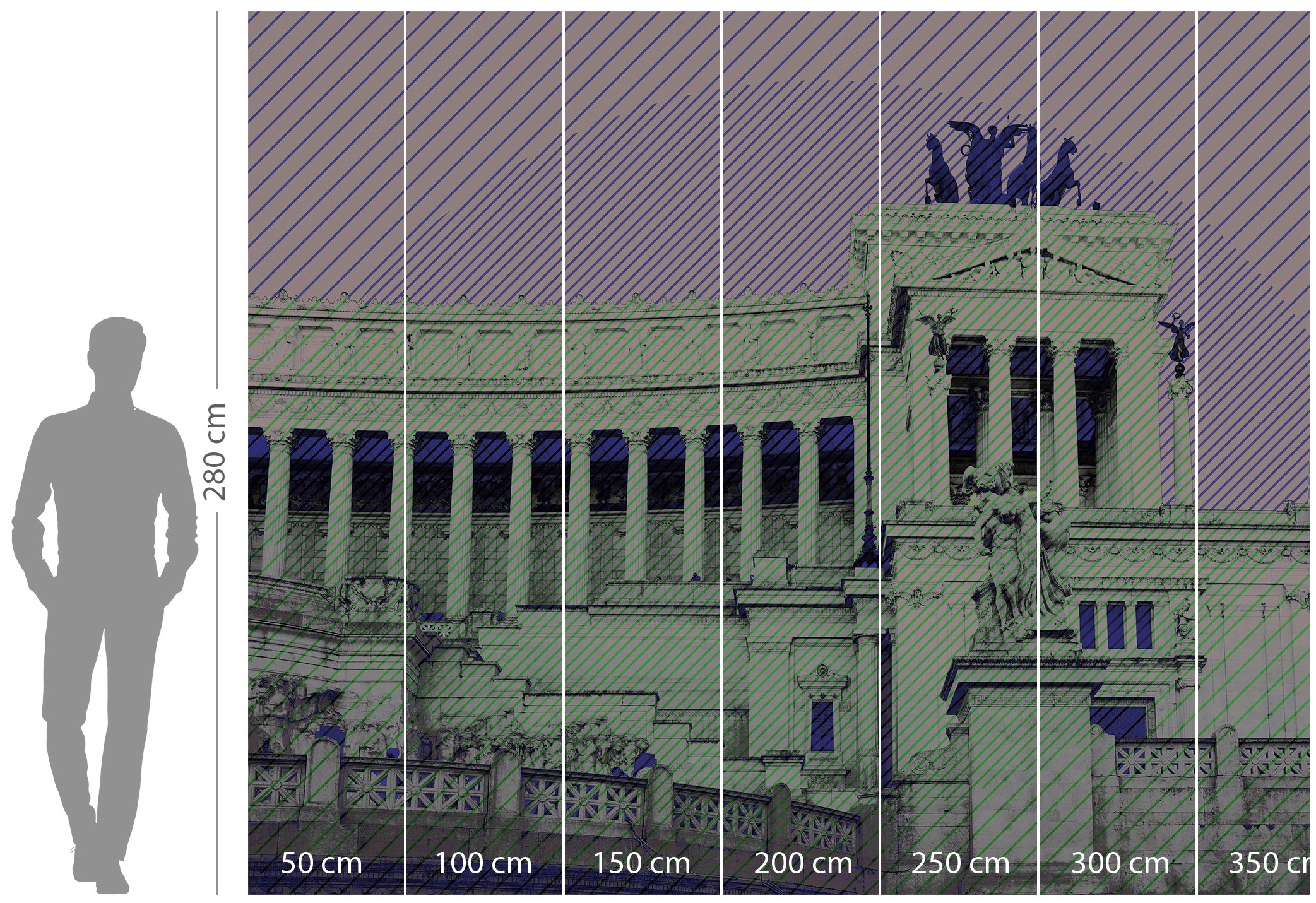 Komar Vliestapete »Digitaldruck Vlies - Roma - Größe 300 x 250 cm«, bedruckt, Kinderzimmer