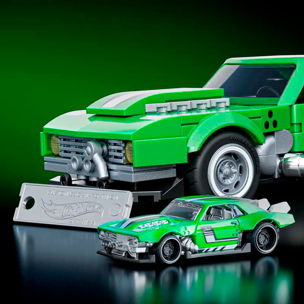 Mattel® Modellbausatz »Mattel Brick Shop Hot Wheels, SPEED SERIES CAMARO« 289 Stk. tlg. 1:32