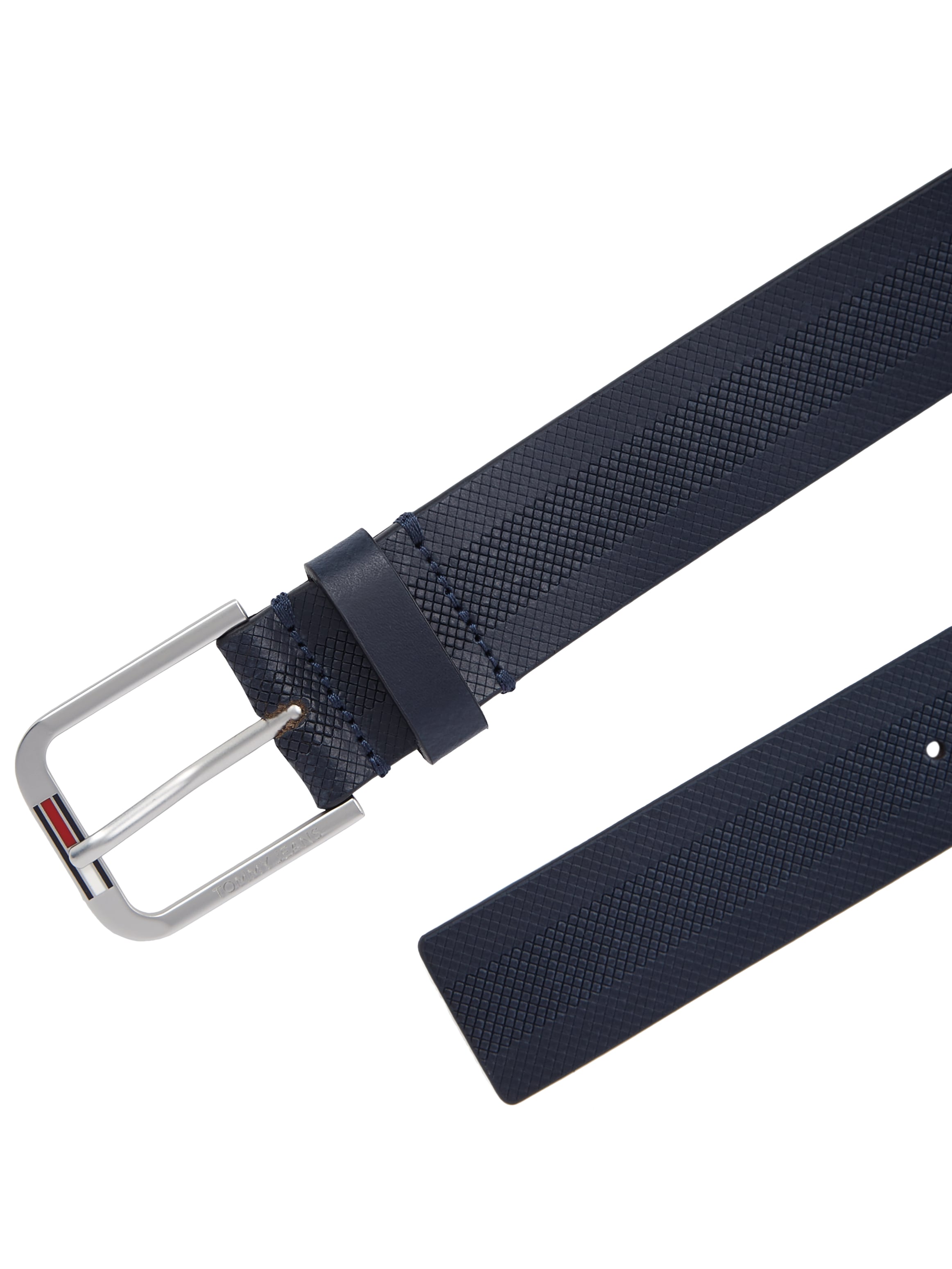 Tommy Jeans Ledergürtel »TJM AUSTIN 3.5«, Einfachdornschließe mit Logo, weiche Haptik