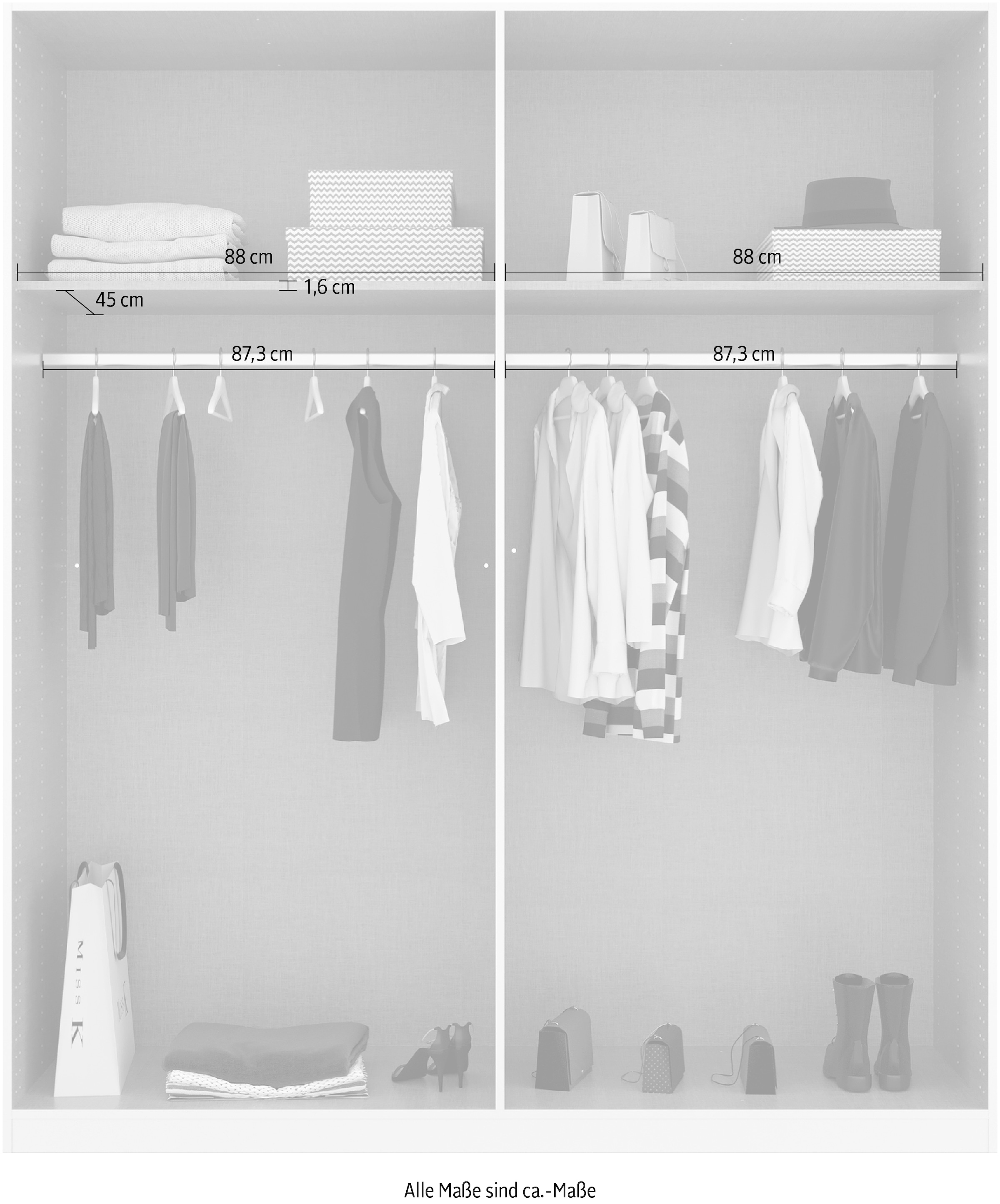 rauch Drehtürenschrank »Modern by Quadra Spin«